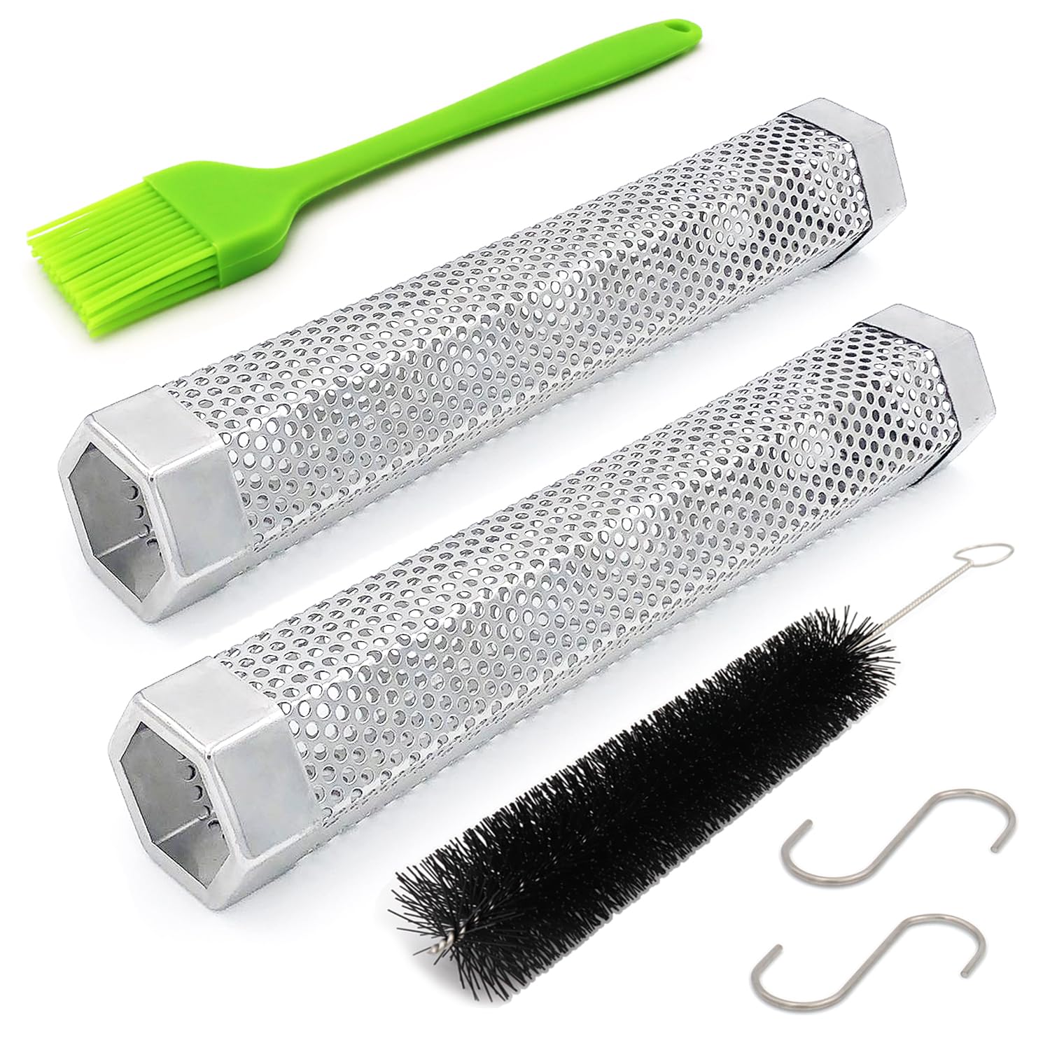 12" Stainless Steel Smoke Tube — 2 Pack