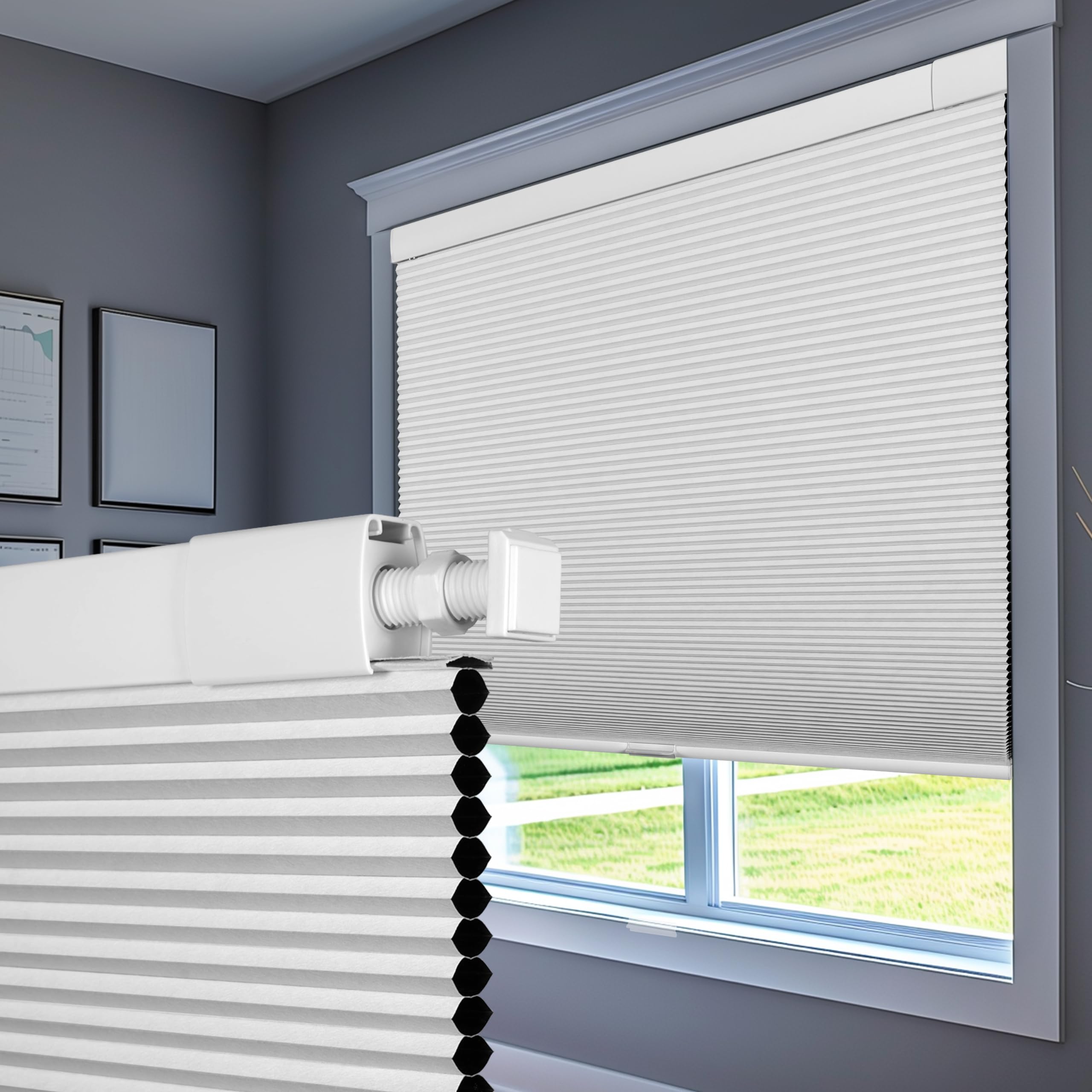 Boolegon No-Drill Honeycomb Cellular Shades