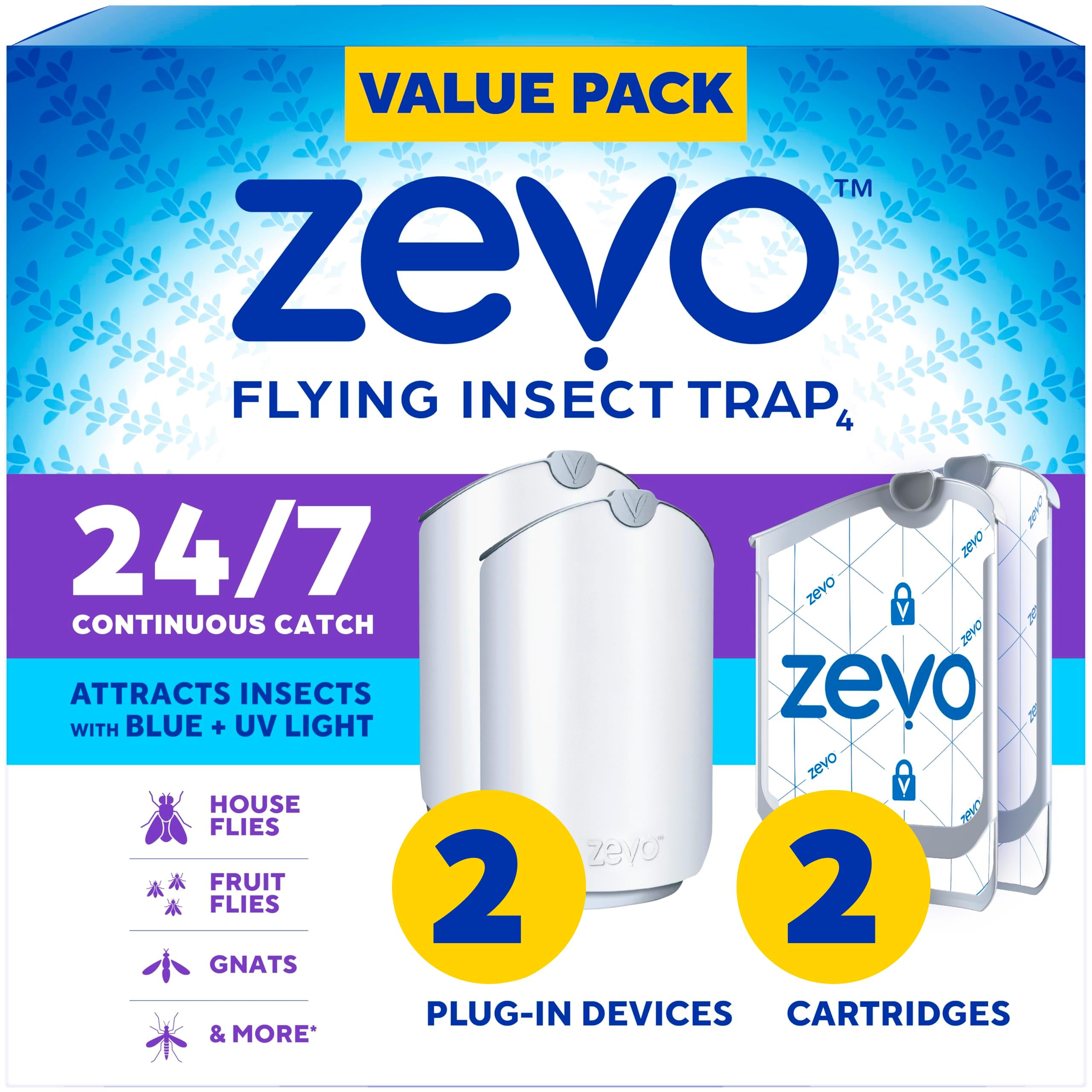 Zevo Flying Insect Traps (2 devices)