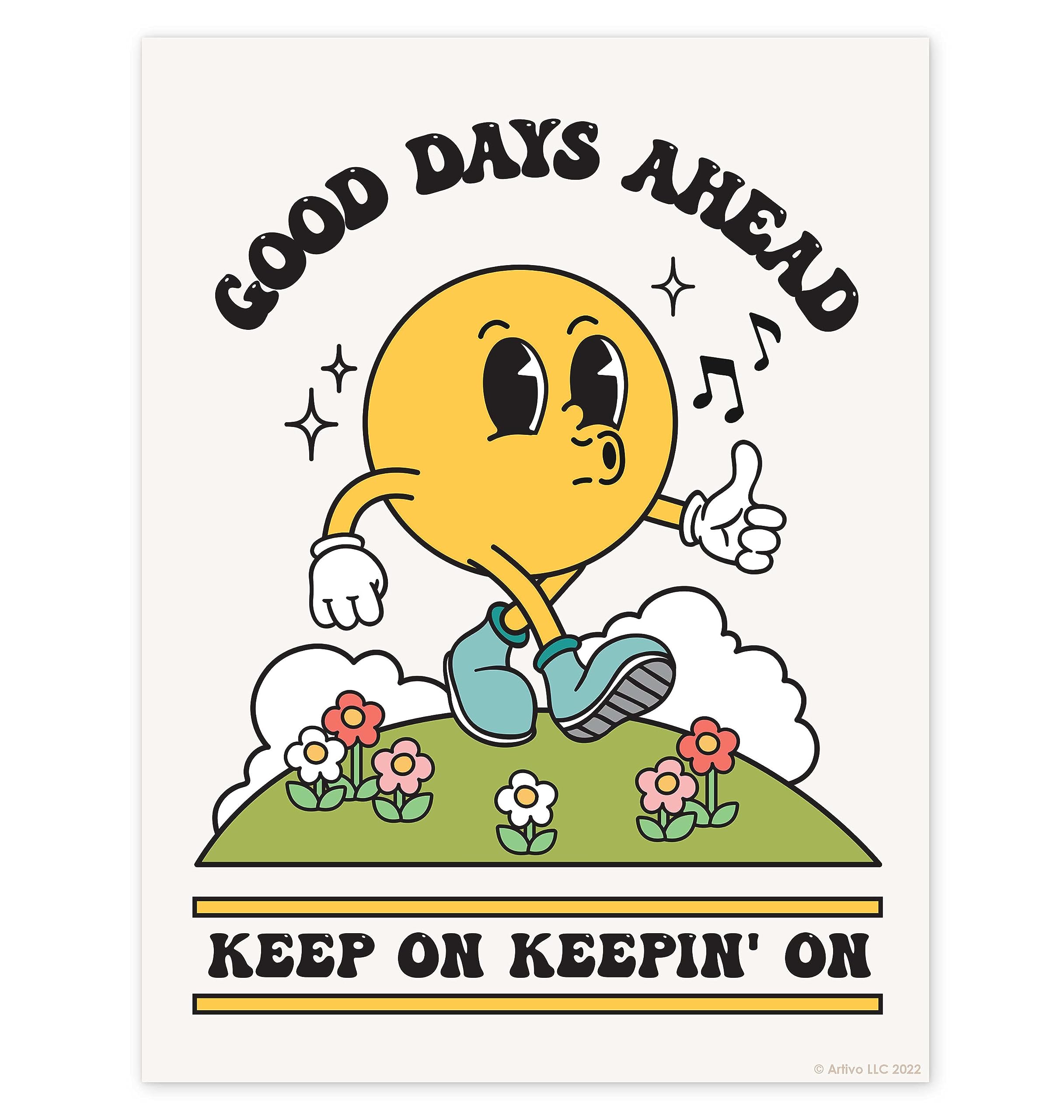 Good Days Ahead Retro Poster