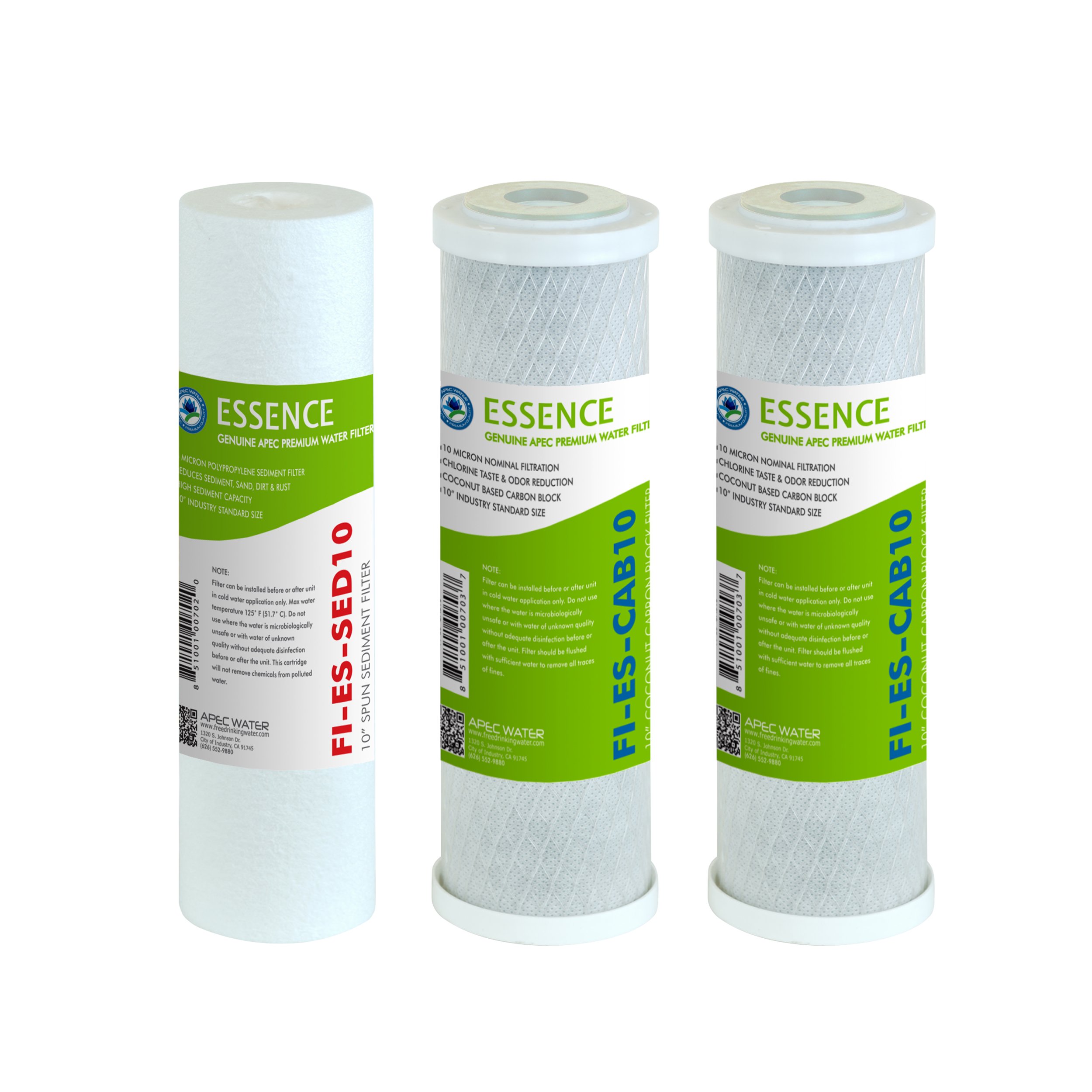 APEC Water Systems FILTER-SET-ES High Capacity Replacement Pre-Filter Set