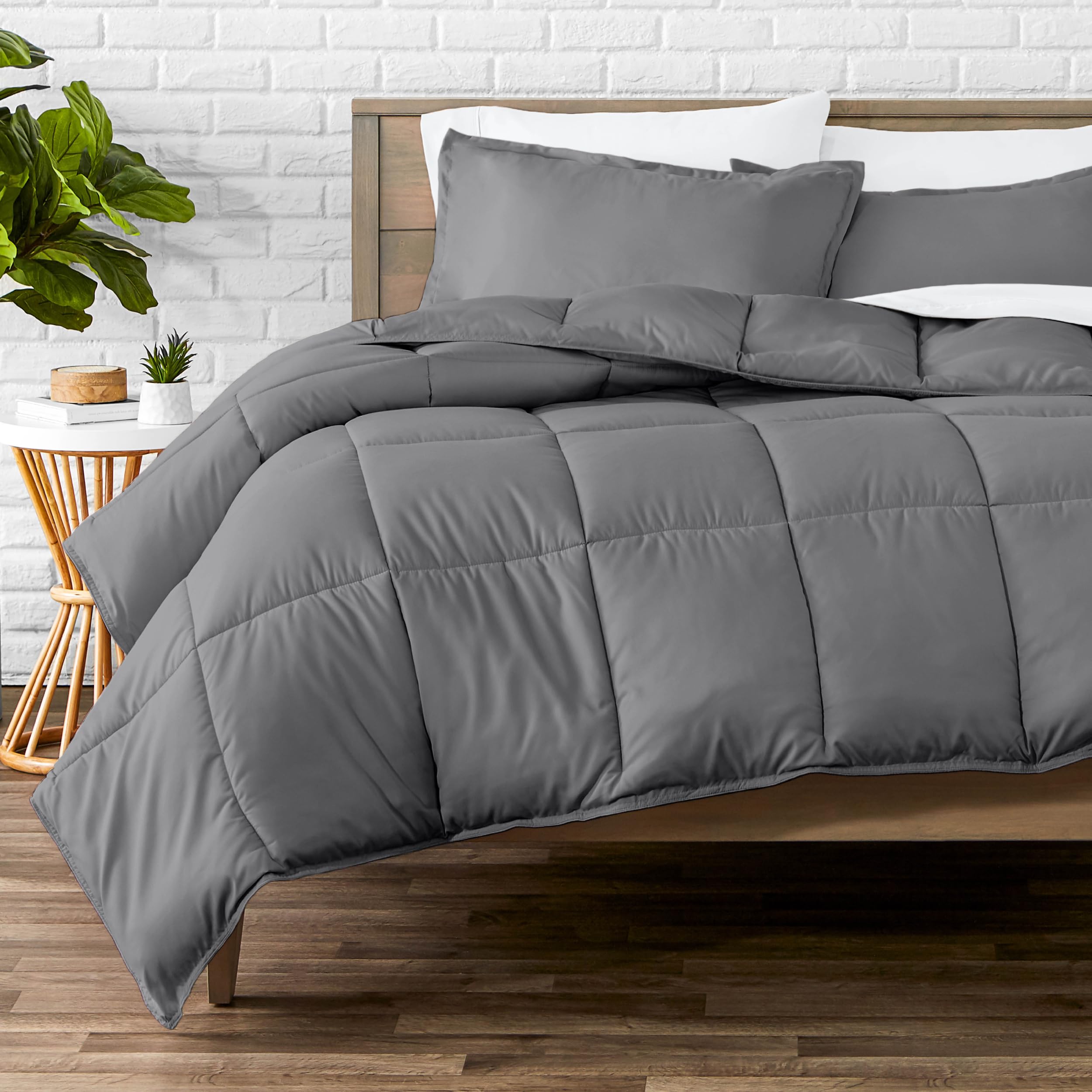 Bare Home Comforter Set — King/California King, Ultra‑Soft Down Alternative