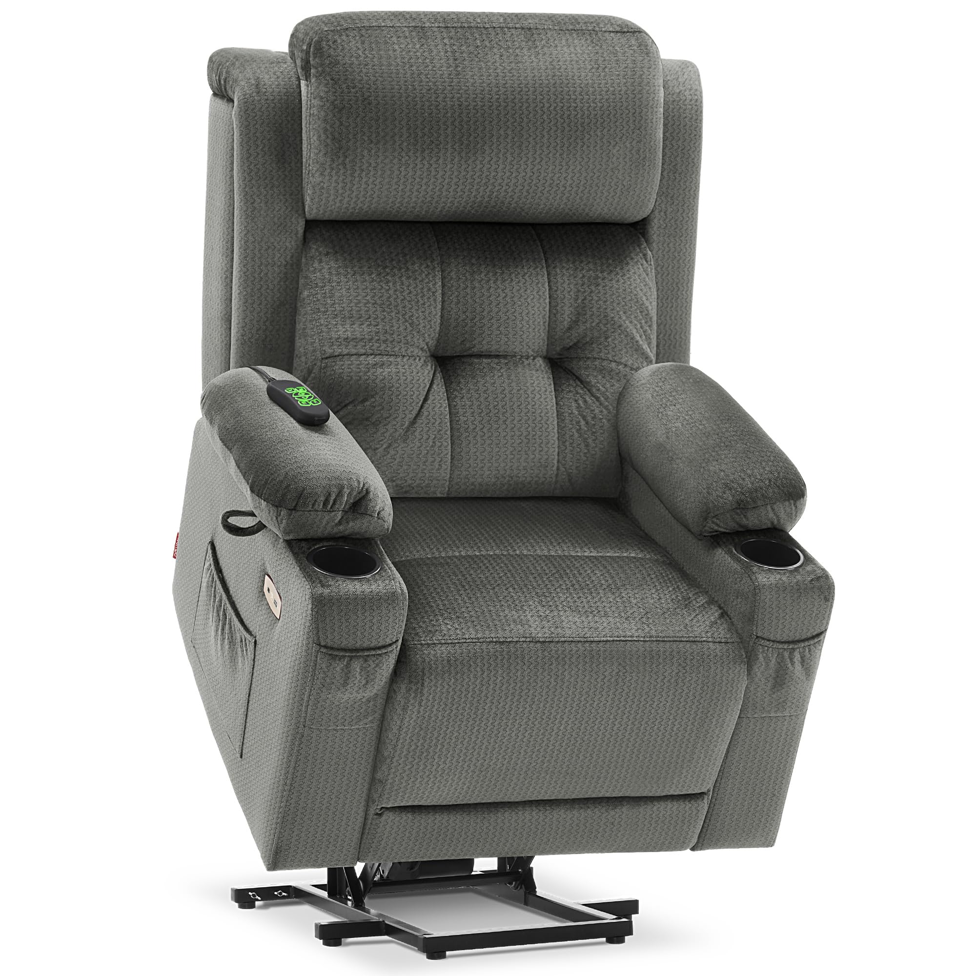 MCombo Triple-Motor Power Lift Recliner (Grey, Medium)
