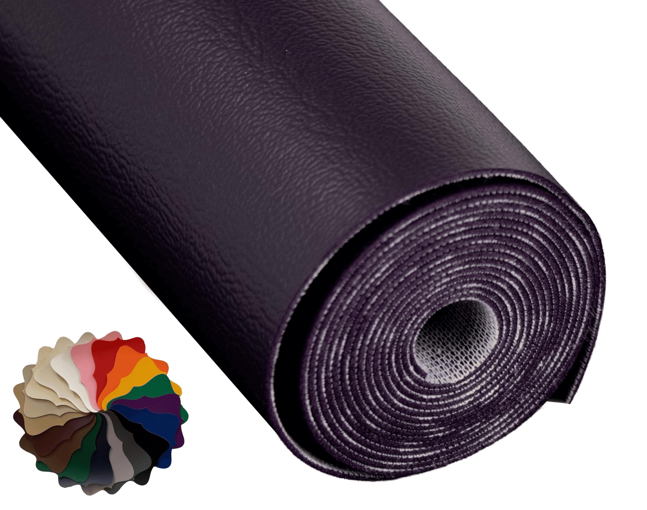 Plum Marine Vinyl Fabric — Waterproof, UV-Resistant, 54" Wide