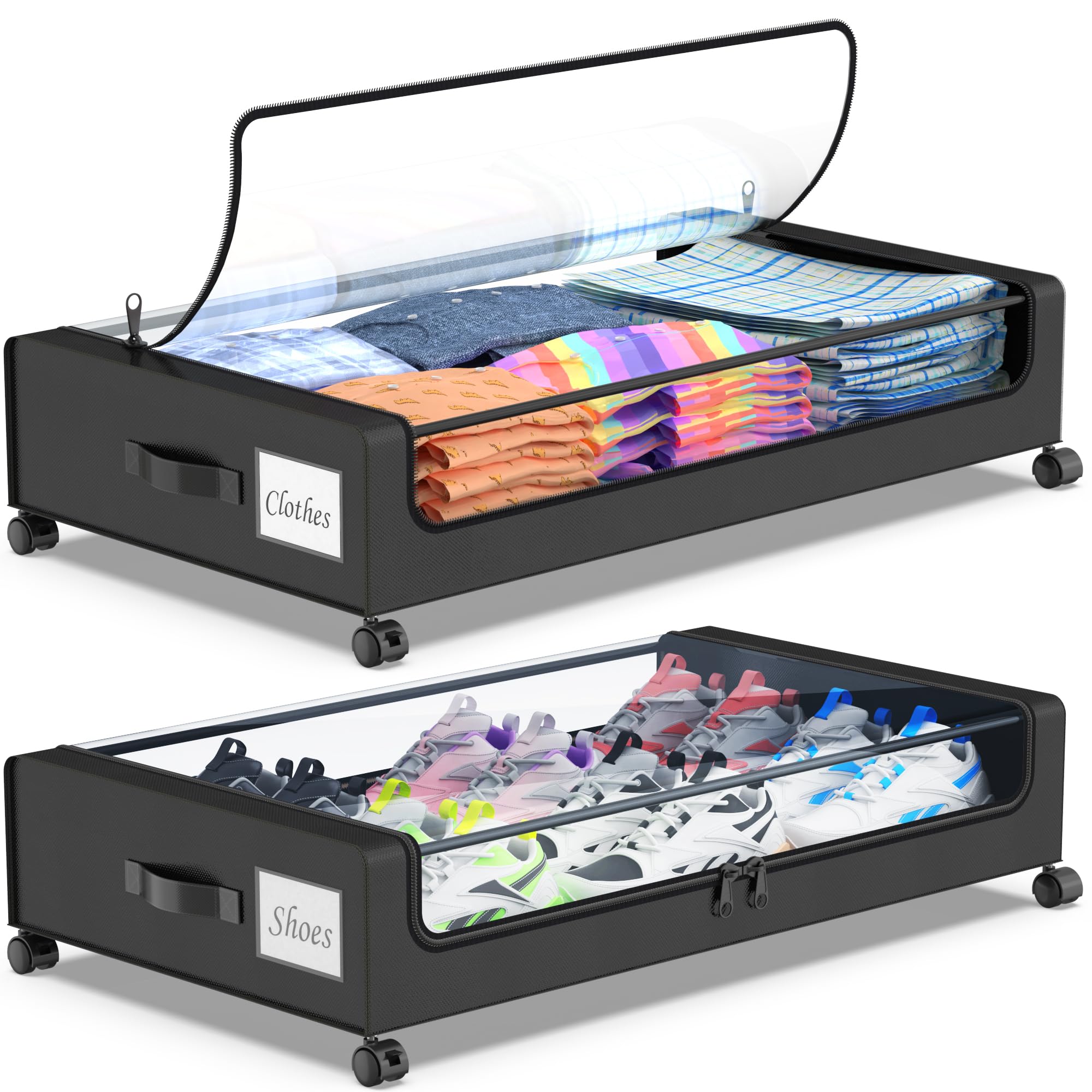 Beborxue Rolling Underbed Storage (2-Pack)