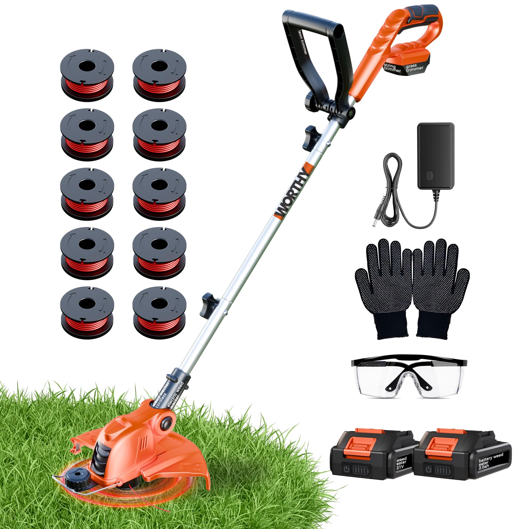 21V Cordless String Trimmer (12" Cut)