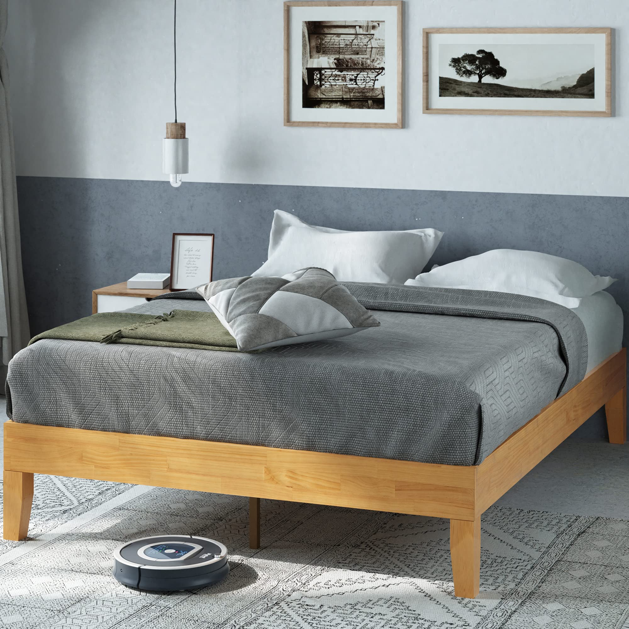 Zinus Moiz Deluxe Wood Platform Bed