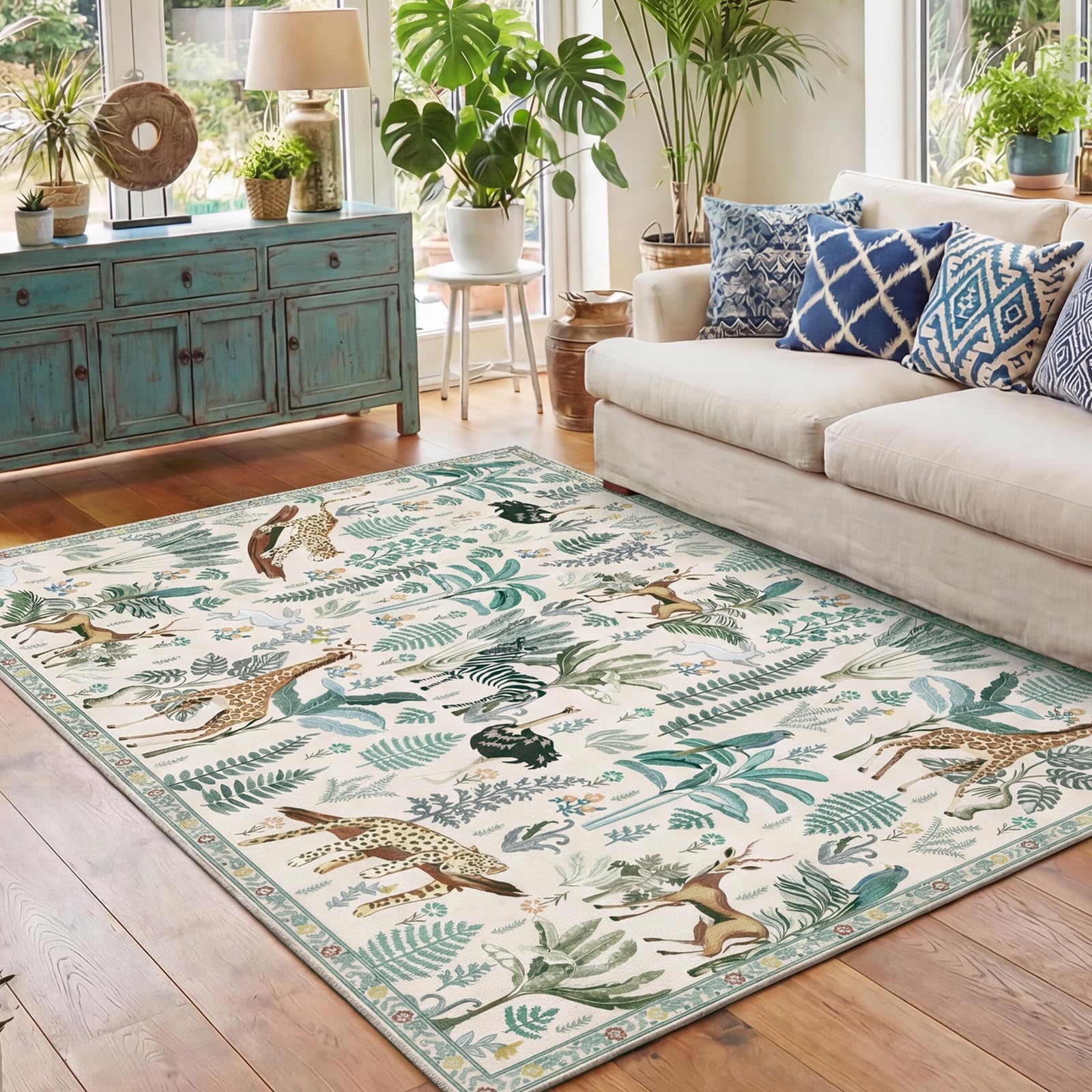 OPPODREAM Faux Cashmere Area Rug