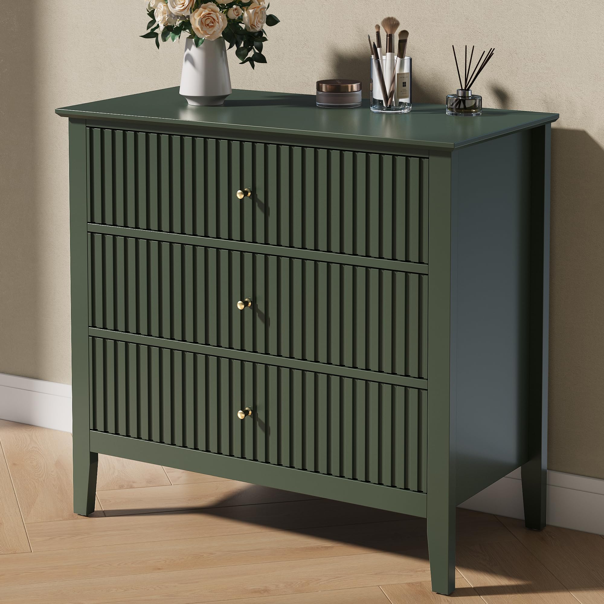 RoyalCraft Fluted 3-Drawer Dresser