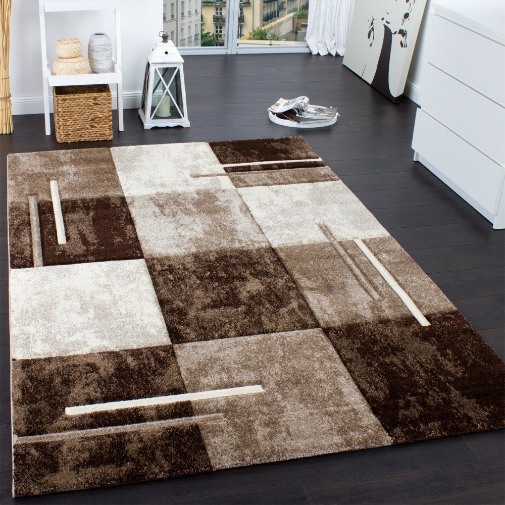 Paco Home Chequered Designer Rug 5x7