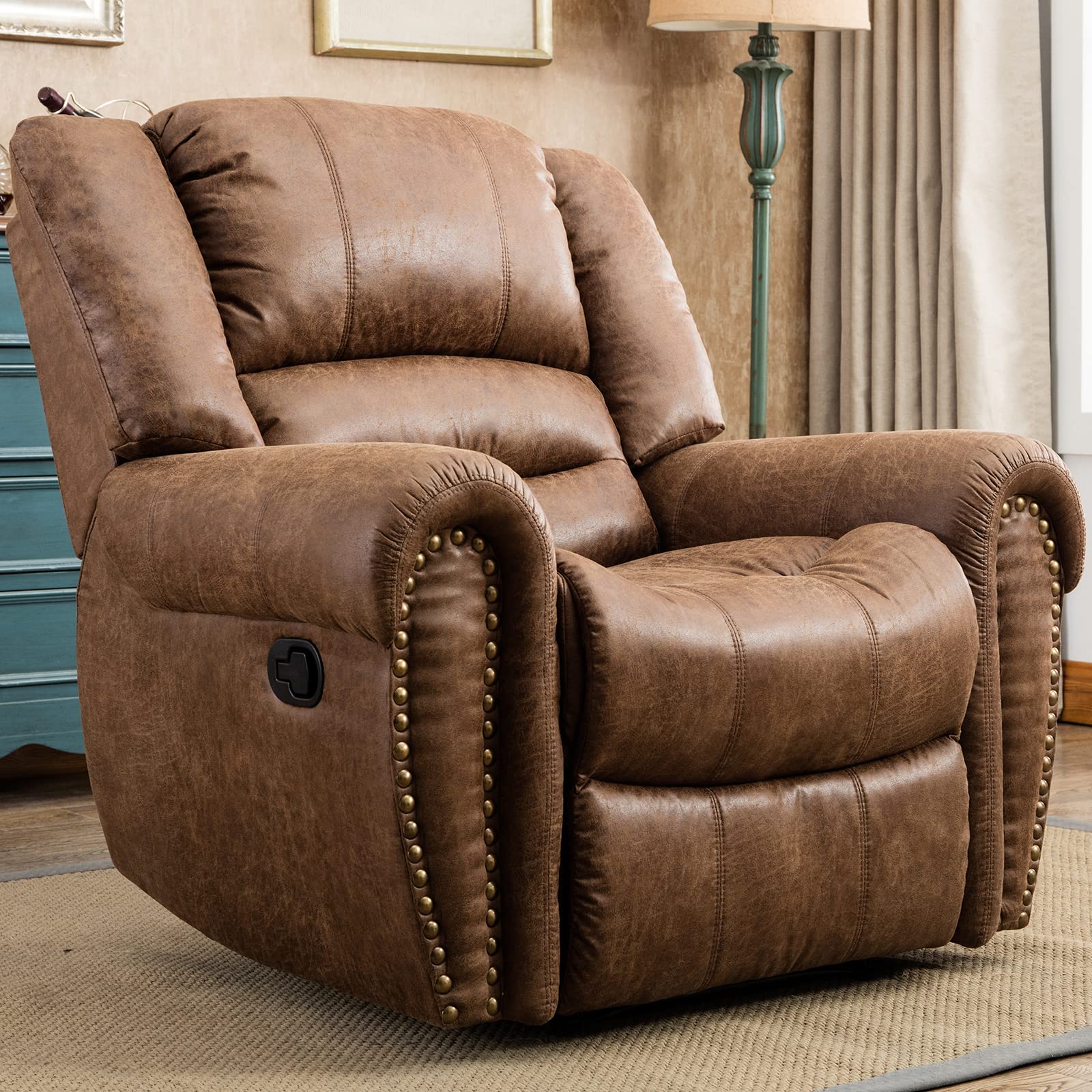 CANMOV Leather Manual Recliner