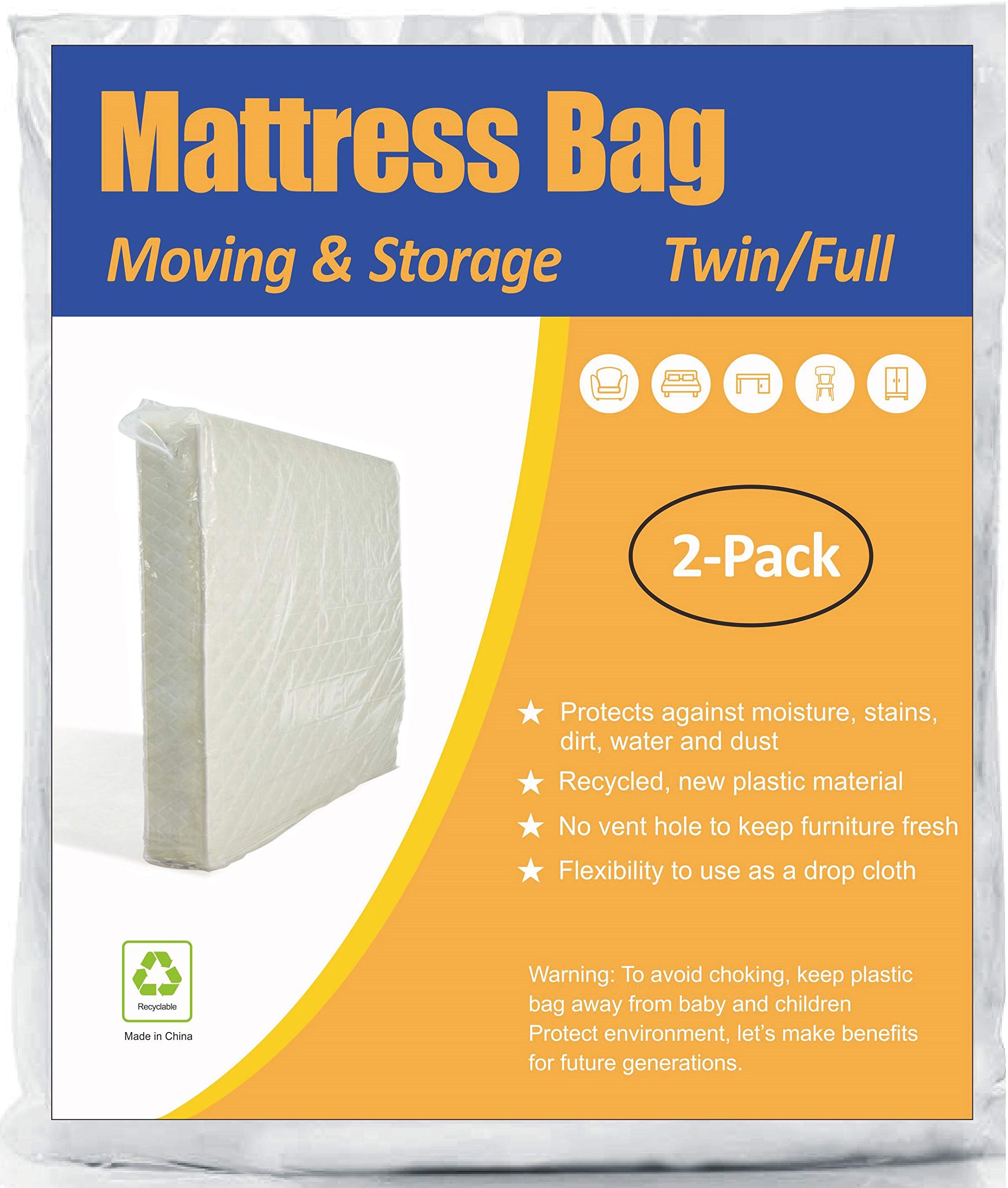 ComfortHome Mattress Moving & Storage Bag
