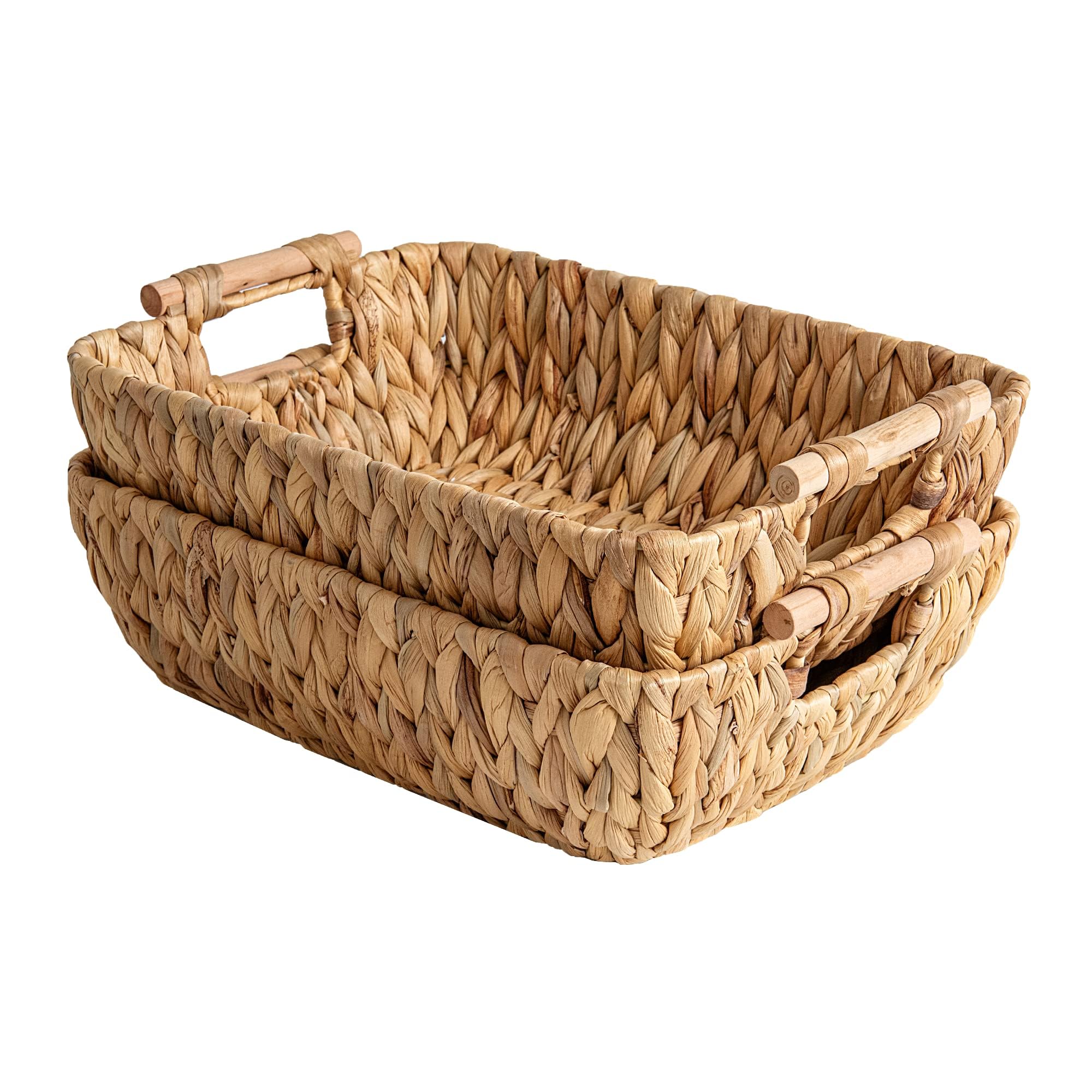 StorageWorks Water Hyacinth Baskets (2-Pack)