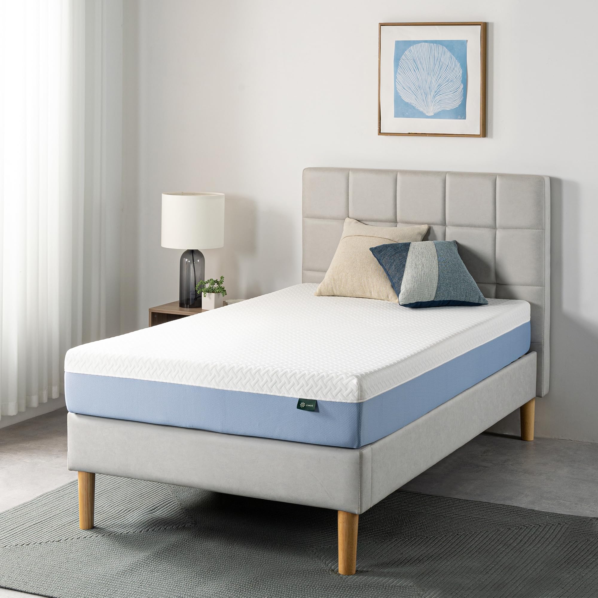 Zinus 8-Inch Twin Cooling Essential Memory Foam Mattress