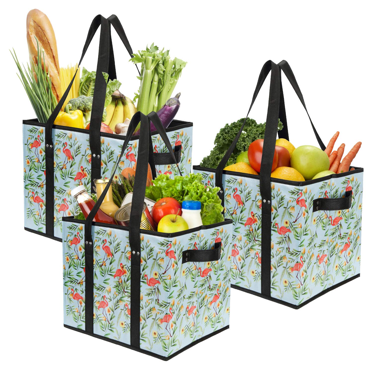 Foraineam Collapsible Grocery Box Bags