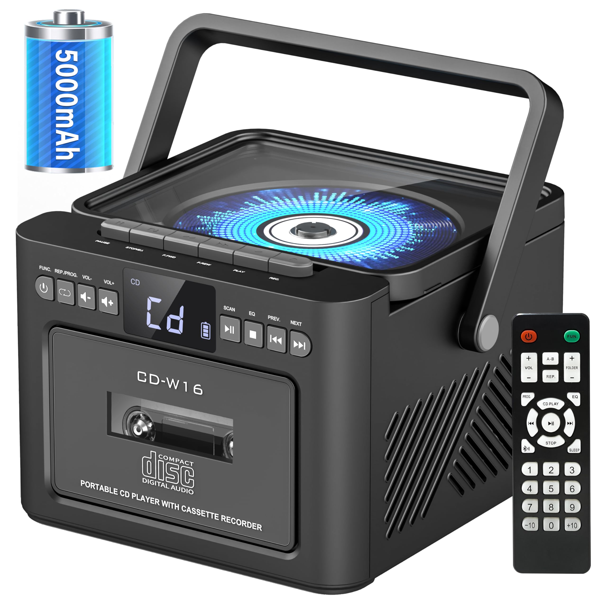 Sunoony Boombox Cassette CD Player