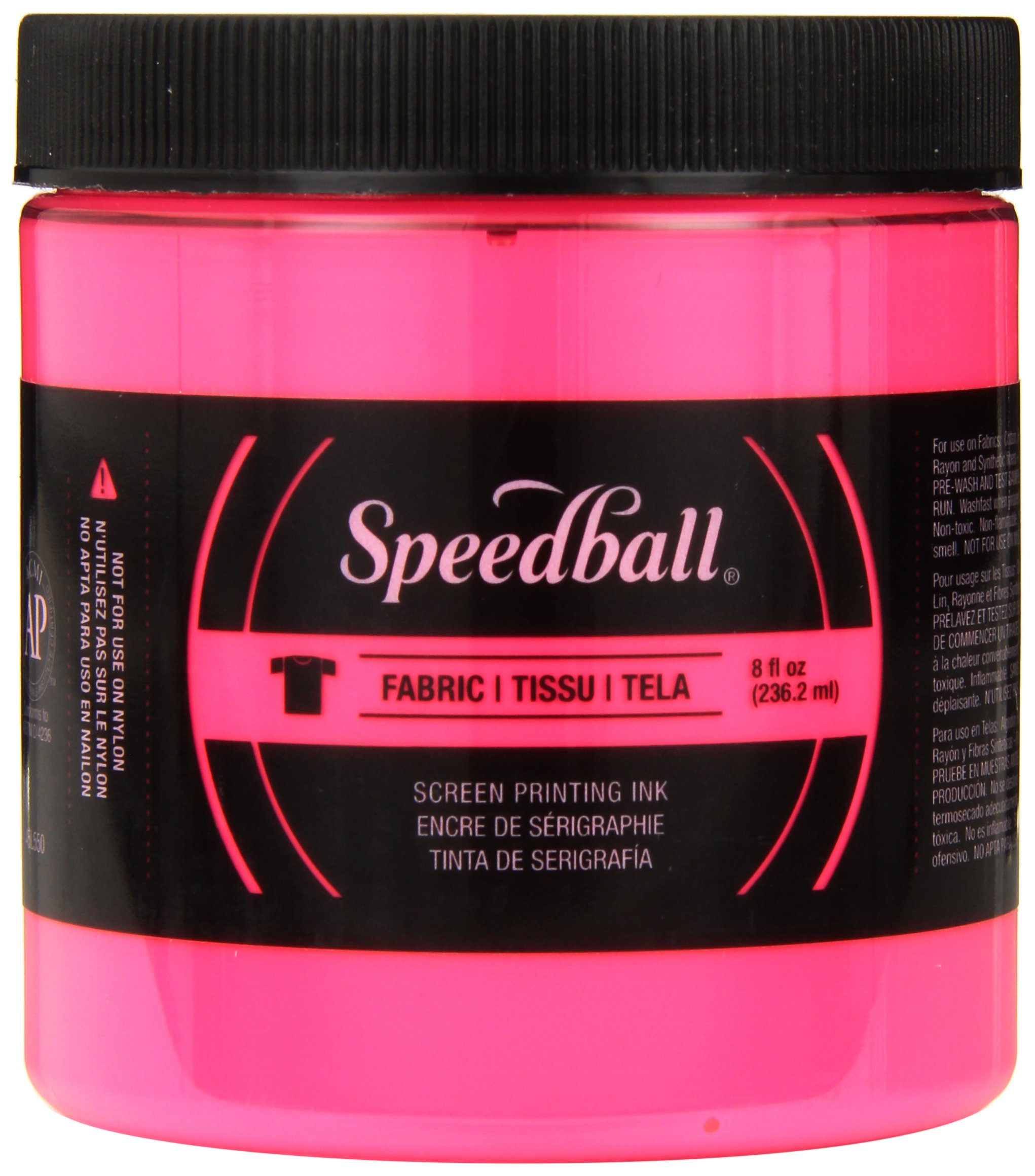 Speedball Fluorescent Fabric Ink — Hot Pink (8 oz)