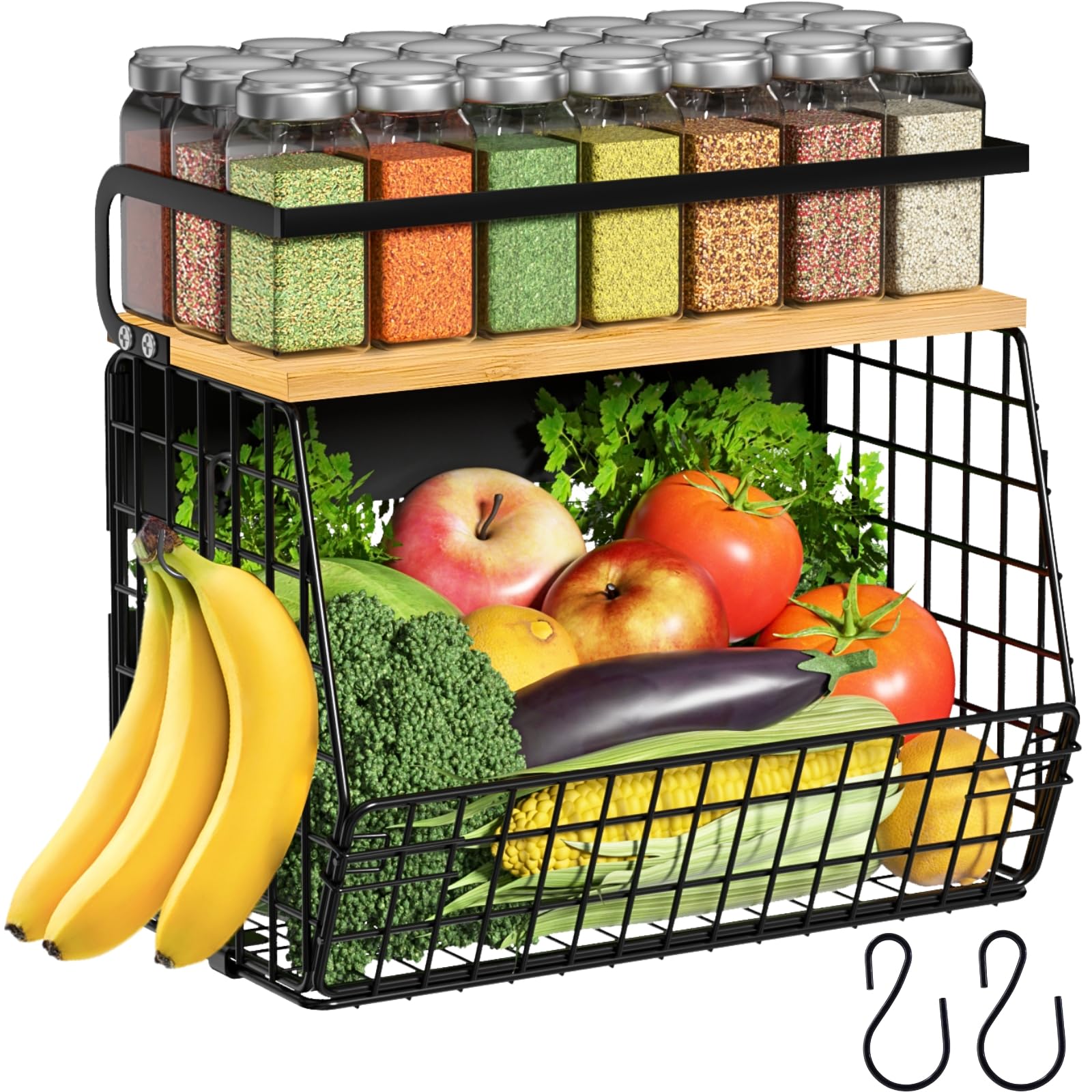 Ofiray Magnetic Shelf with Wood Lid