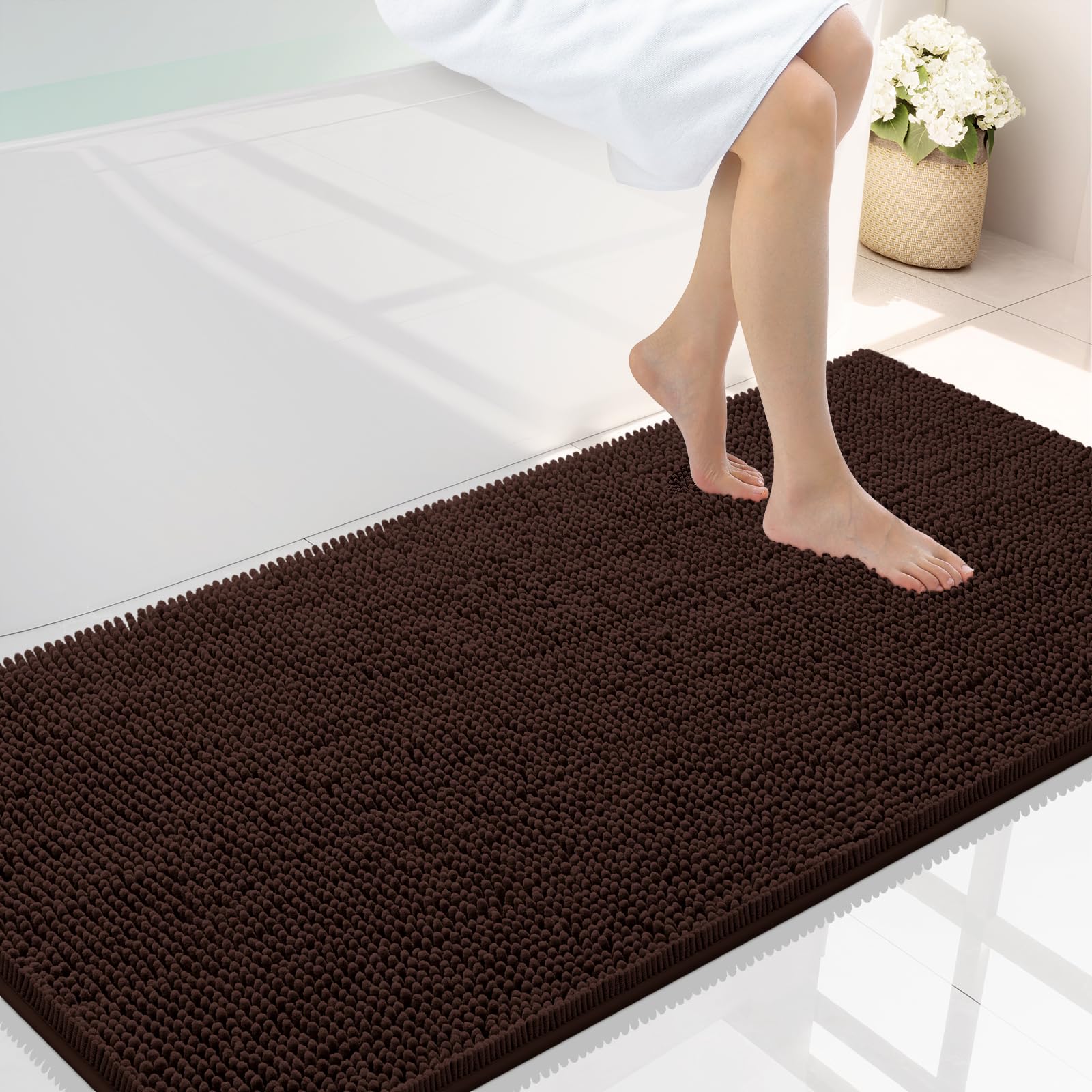 Smiry Chenille Bathroom Rug 40x24