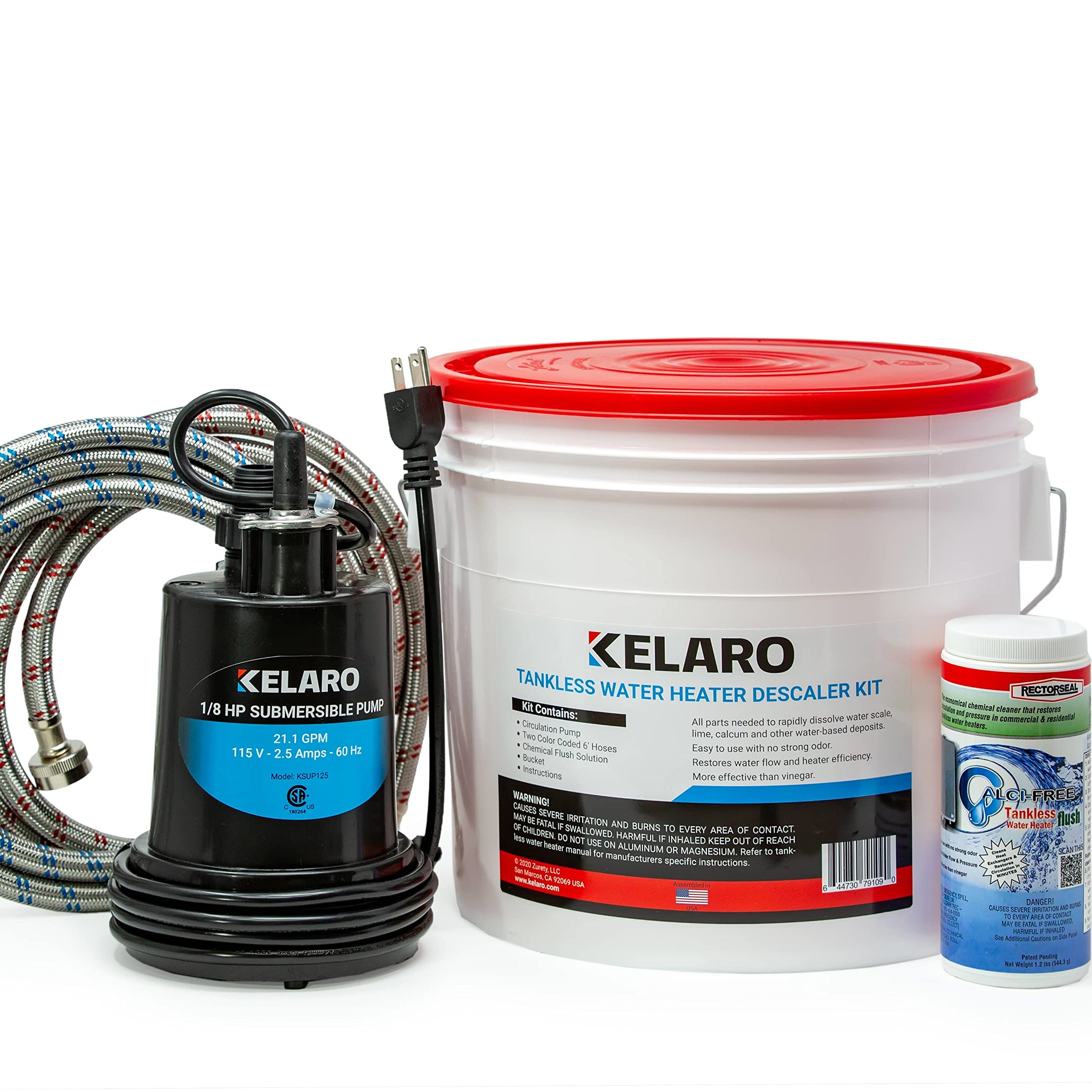 Kelaro Flushing Kit with Calci‑Free Descaler