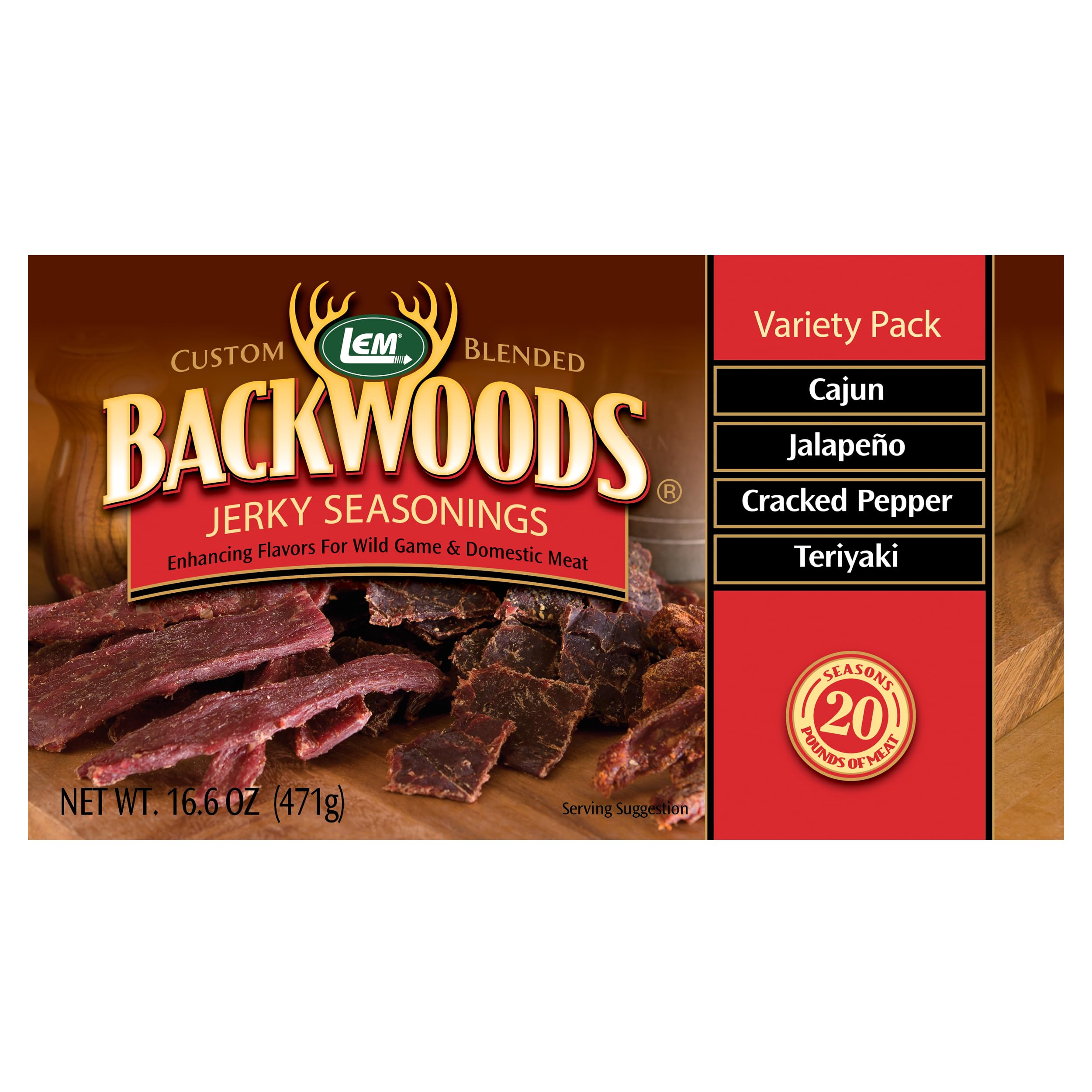 LEM Backwoods Jerky Seasoning Variety Pack