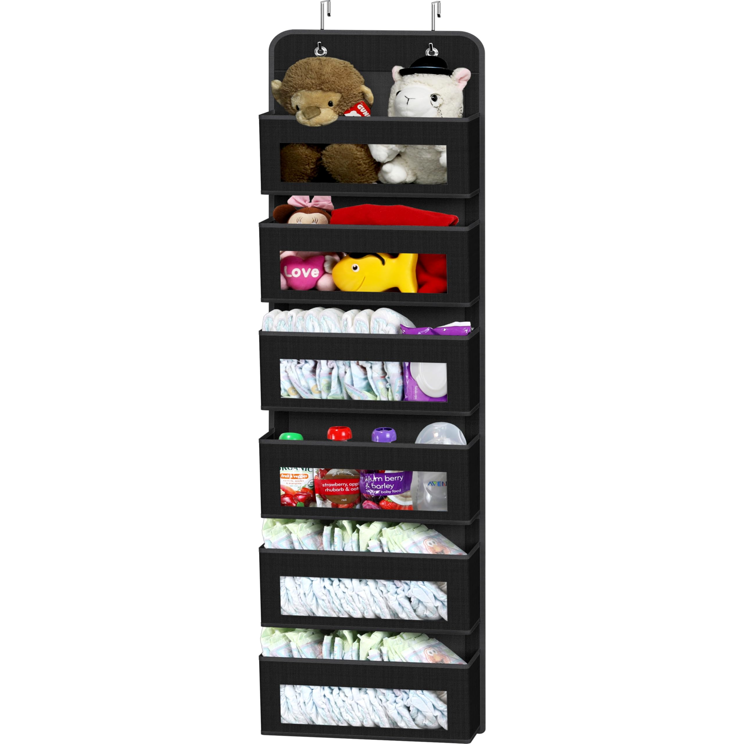 Simple Houseware 6-Pocket Clear Window Door Organizer