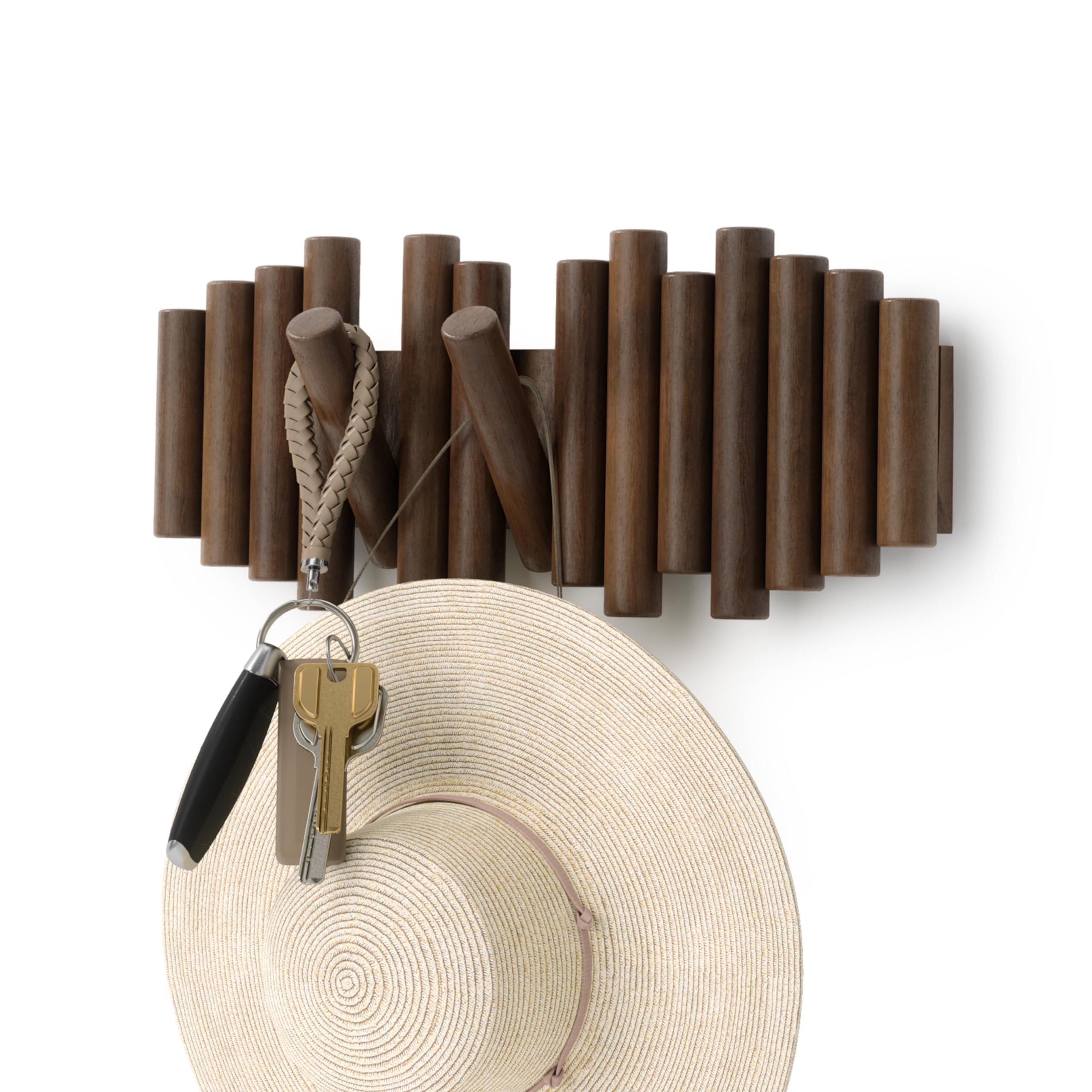 Umbra Picket Wall Hook – Walnut