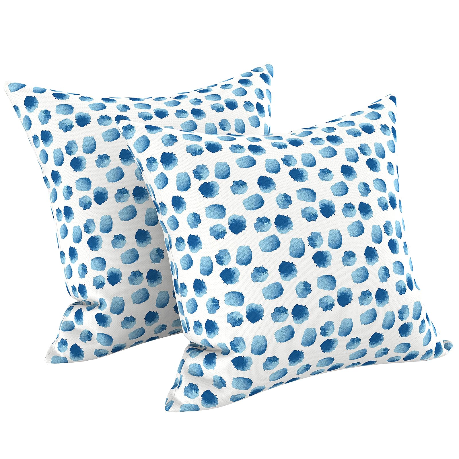 LVTXIII Brush Blue Water-Repellent Pillow Covers