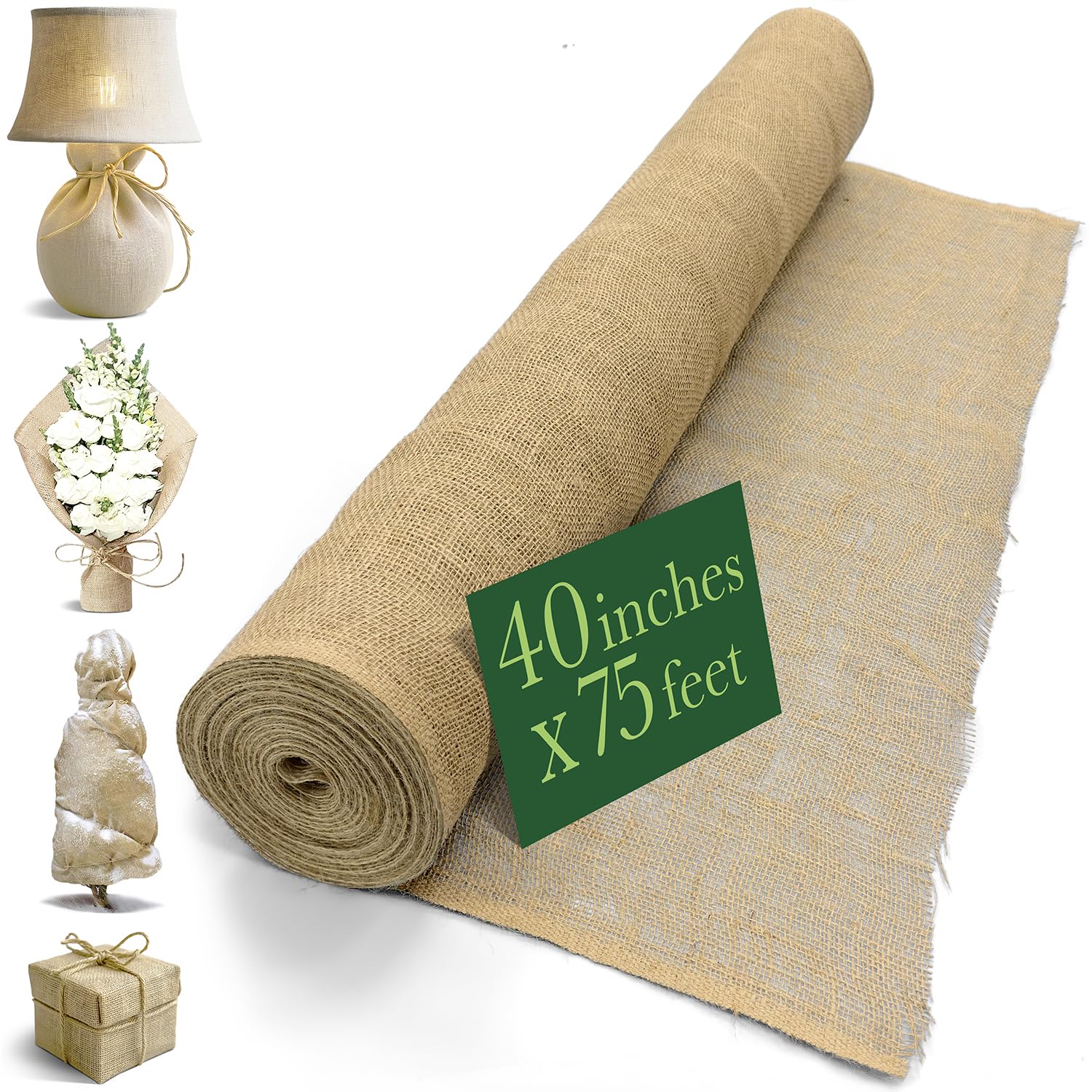 Burloptuous Burlap Fabric Roll