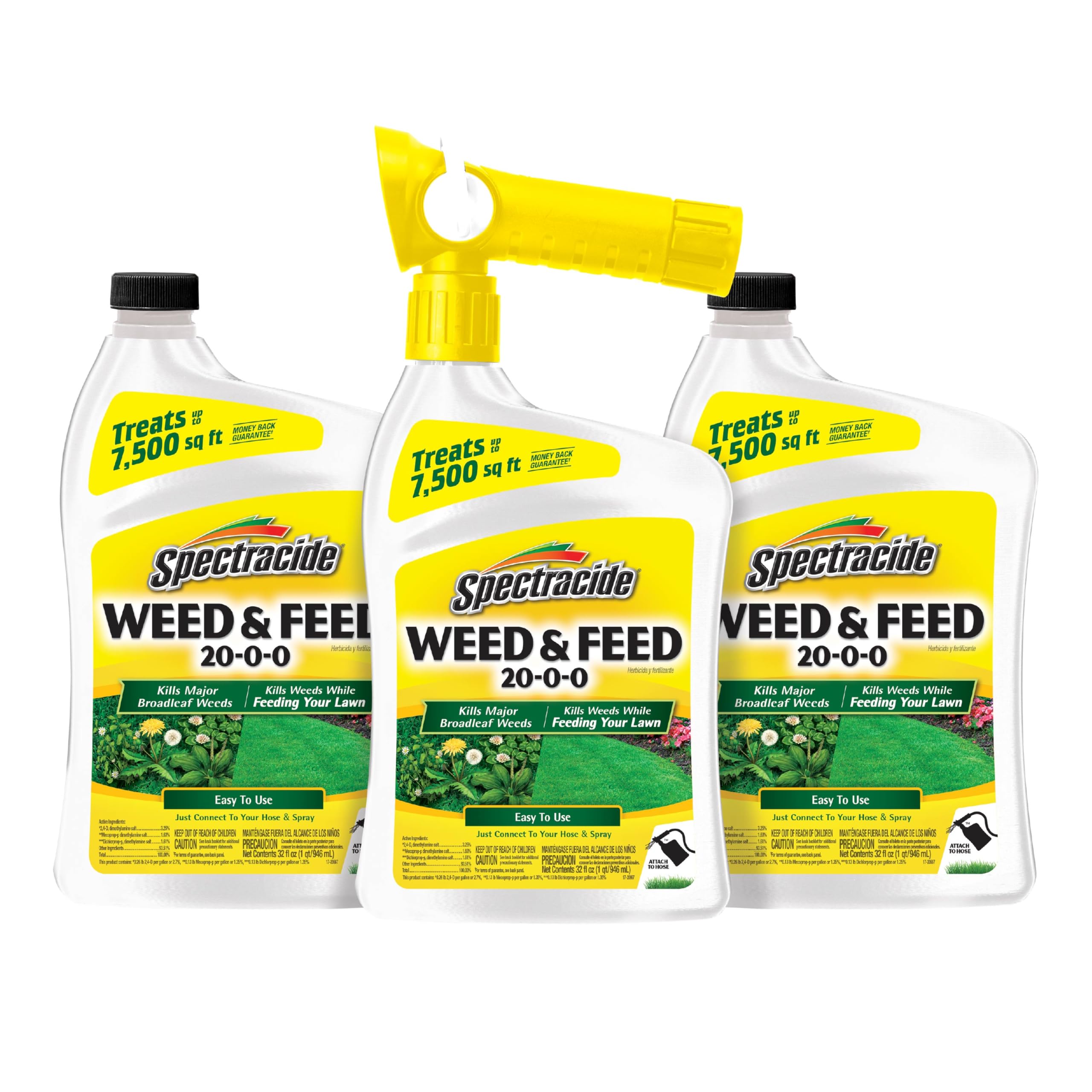 Spectracide Weed & Feed 20-0-0 (3 Count) QuickFlip Sprayer