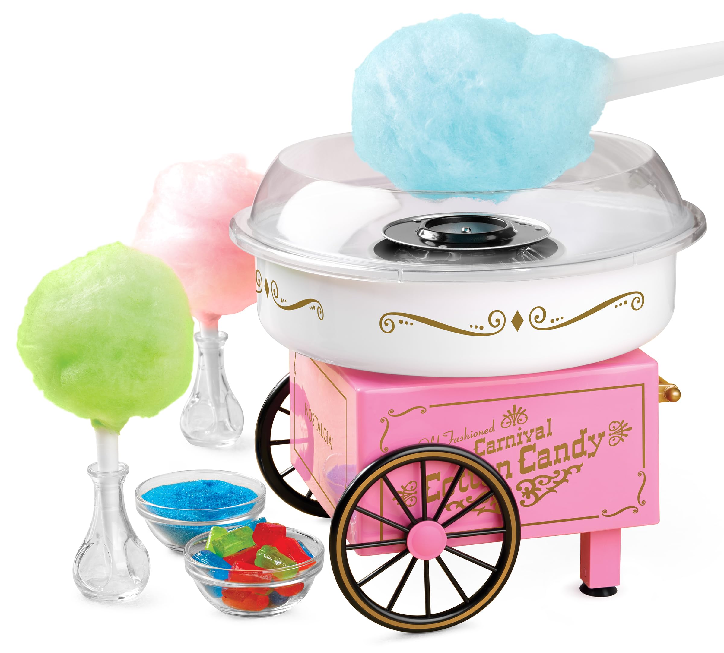 Nostalgia Vintage Cotton Candy Maker (Pink)