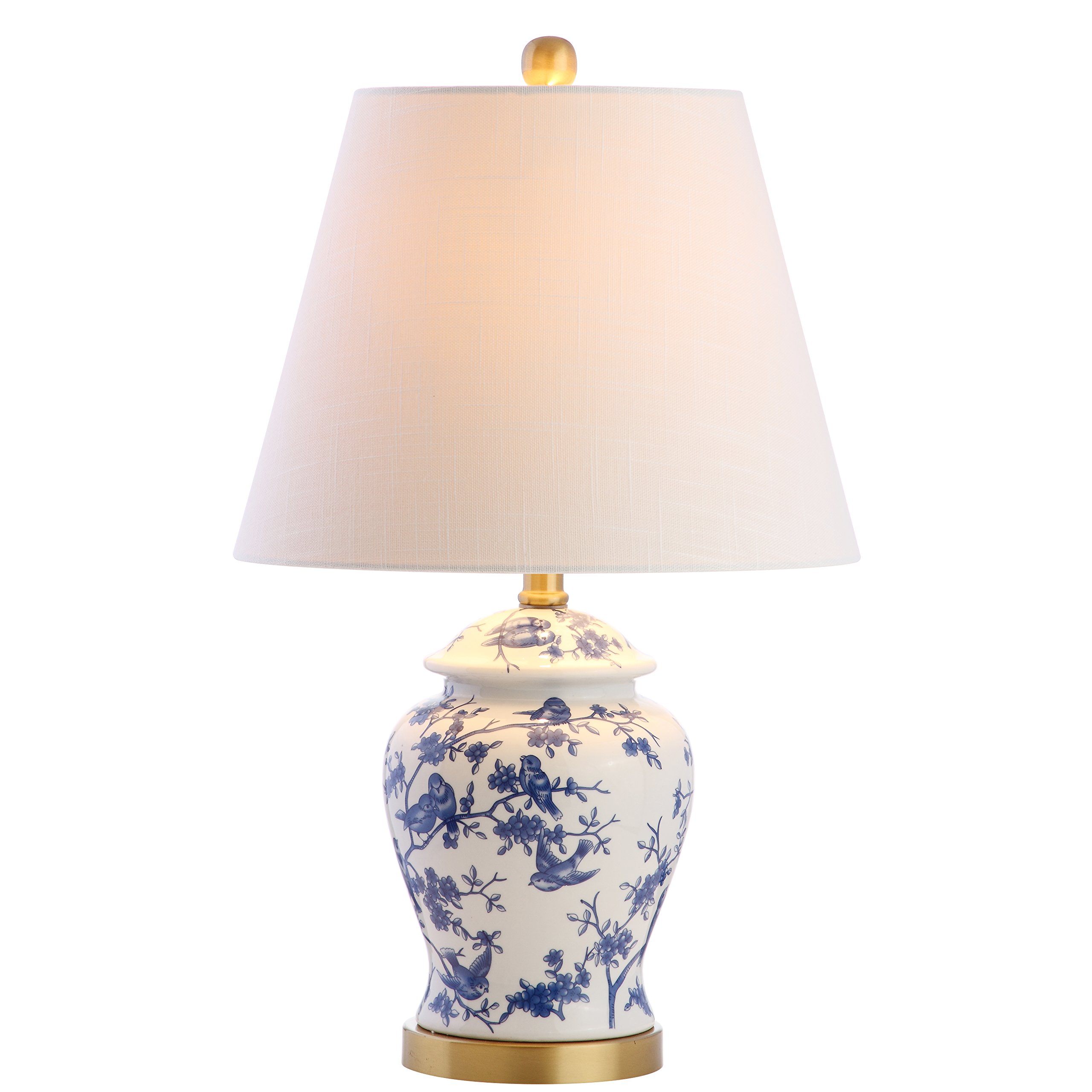 Jonathan Y Blue/White Ceramic Lamp