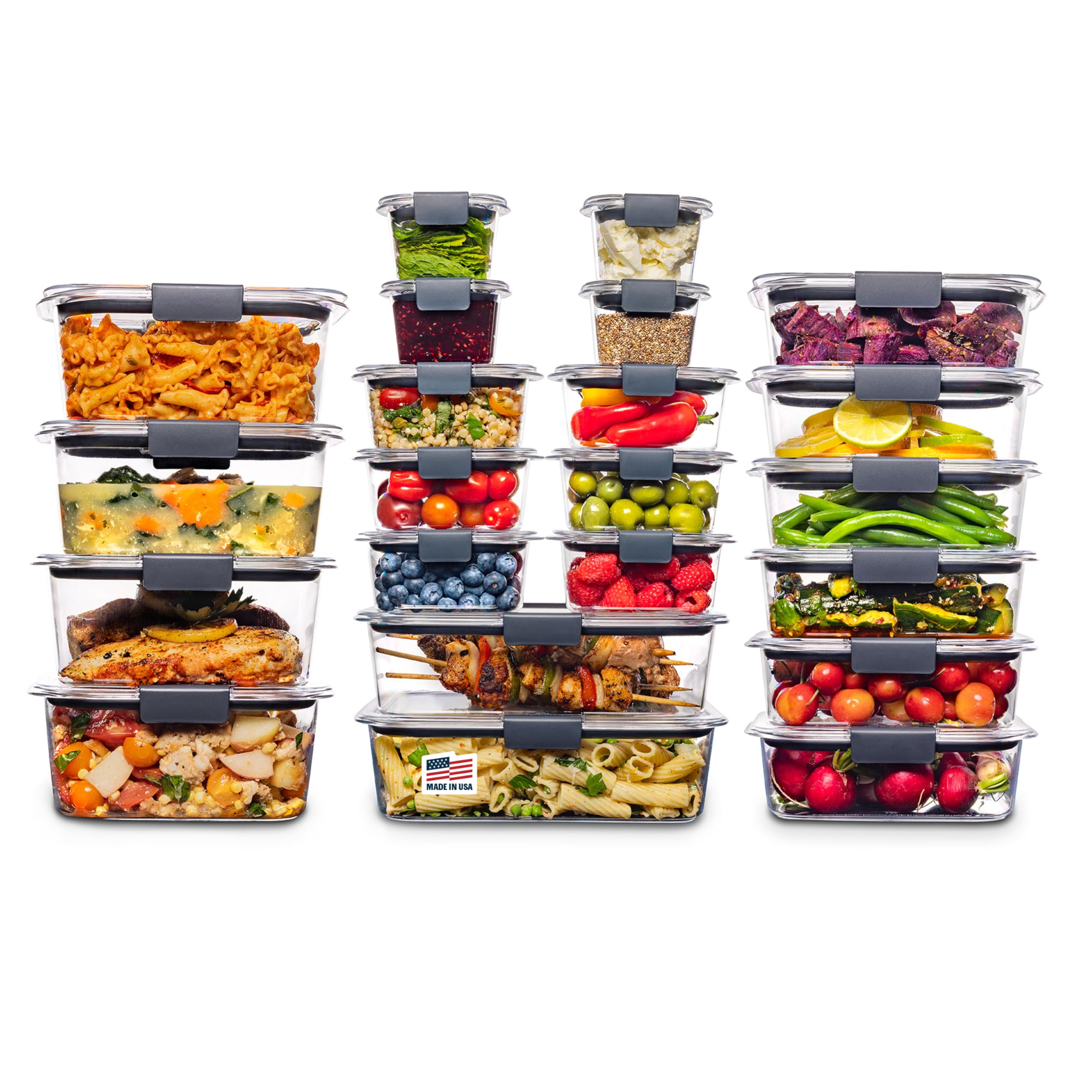 Rubbermaid Brilliance 44-Piece Storage Set