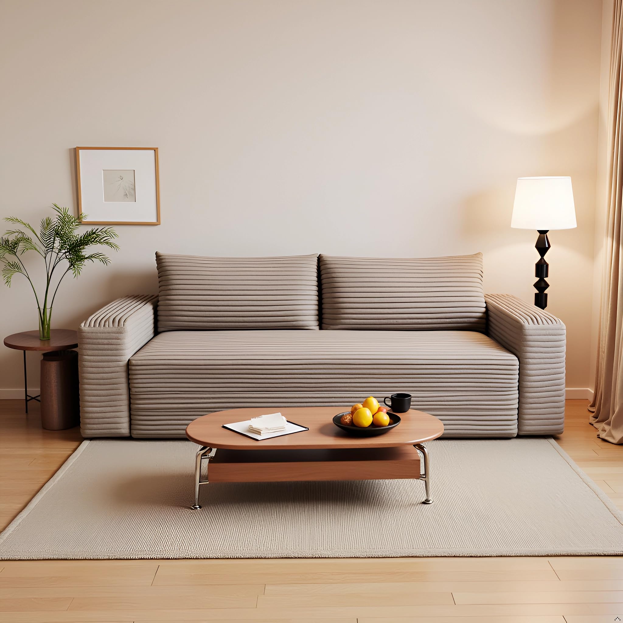 JINGLING Boneless Corduroy Loveseat