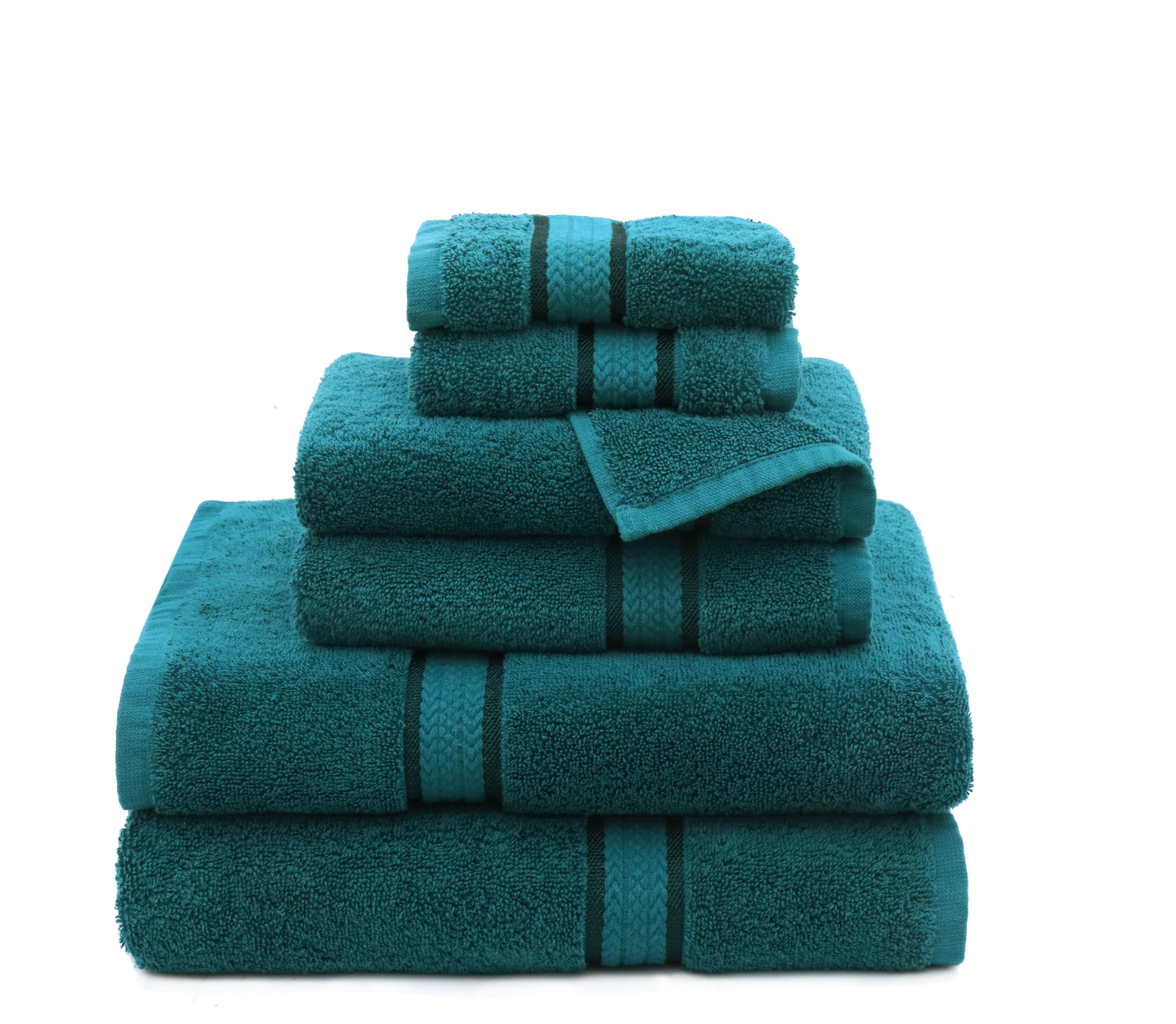 COTTON CRAFT 6-Piece Bath Towel Set