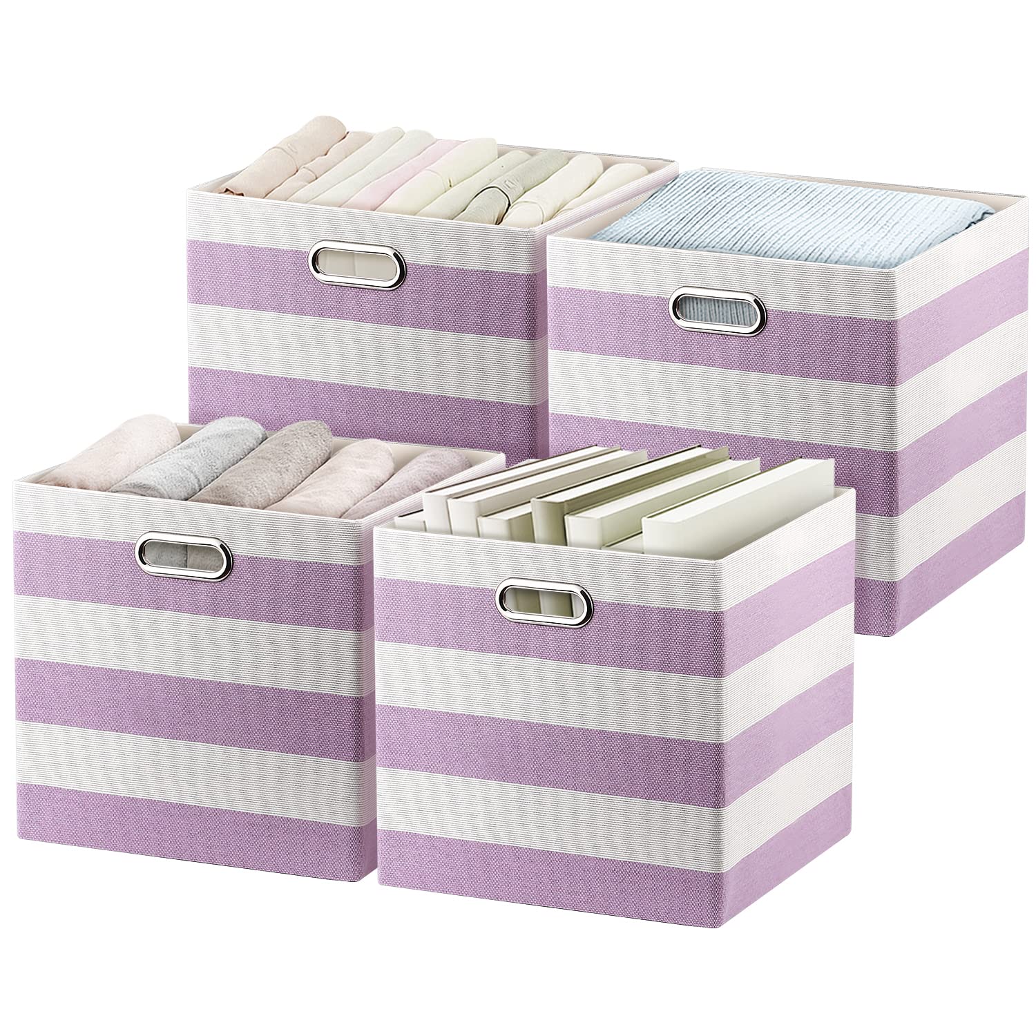 Posprica Striped Storage Cube Bins