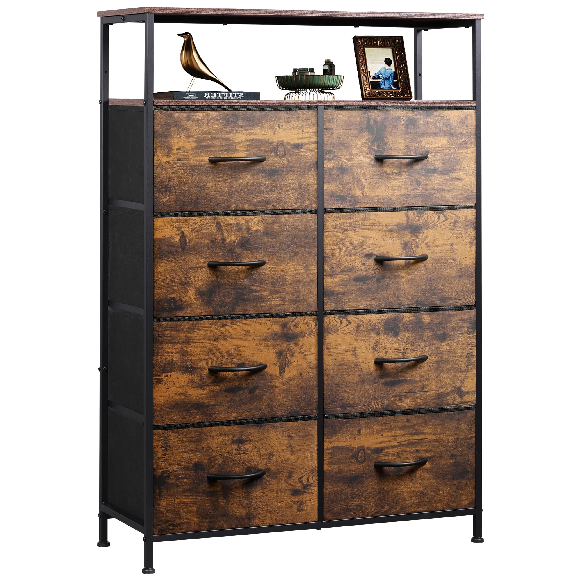 WLIVE 8-Drawer Fabric Storage Tower