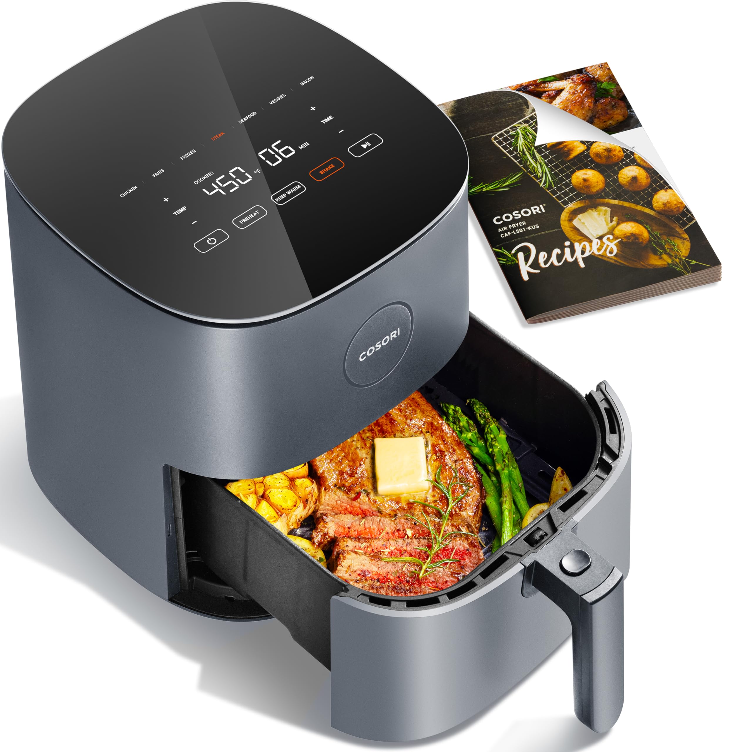 COSORI Air Fryer Pro 5QT — Ceramic Coating, 7 Presets, 450°F