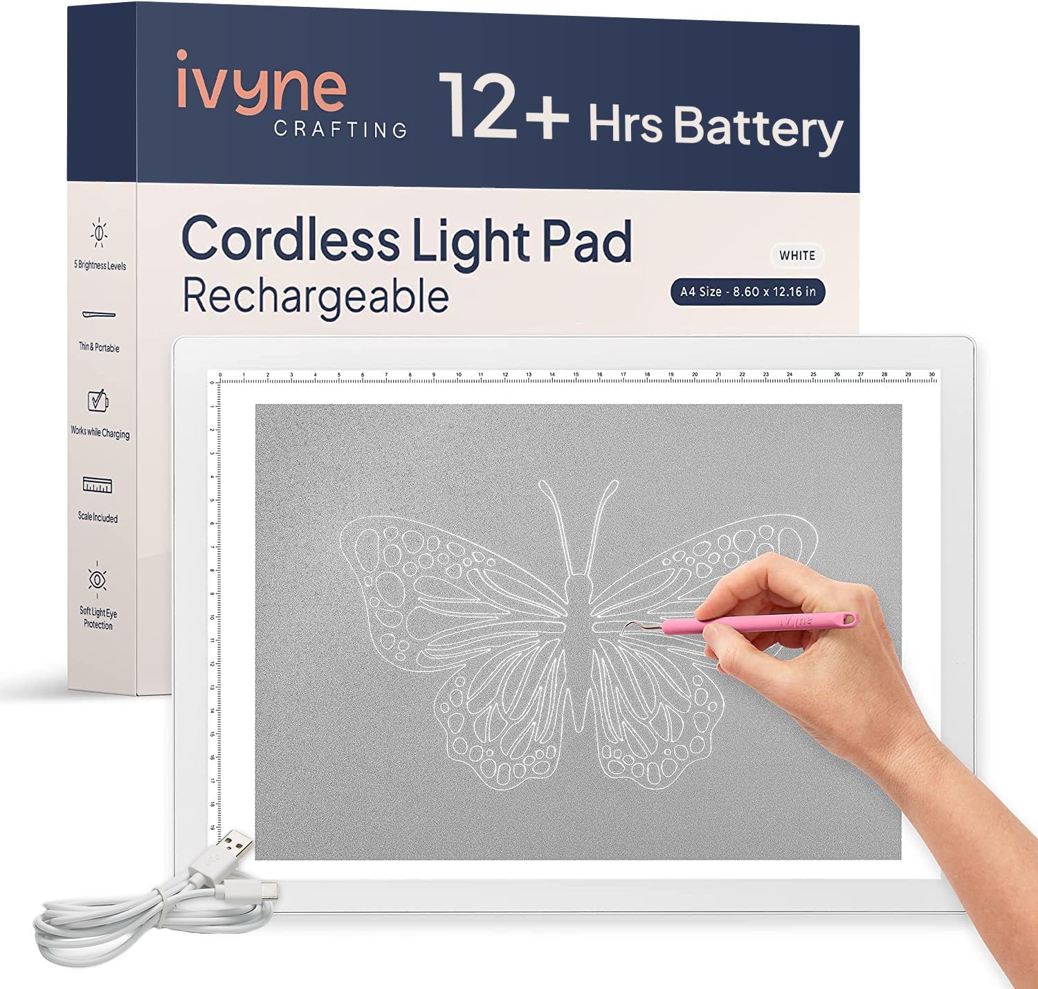 iVyne Rechargeable A4 Light Pad