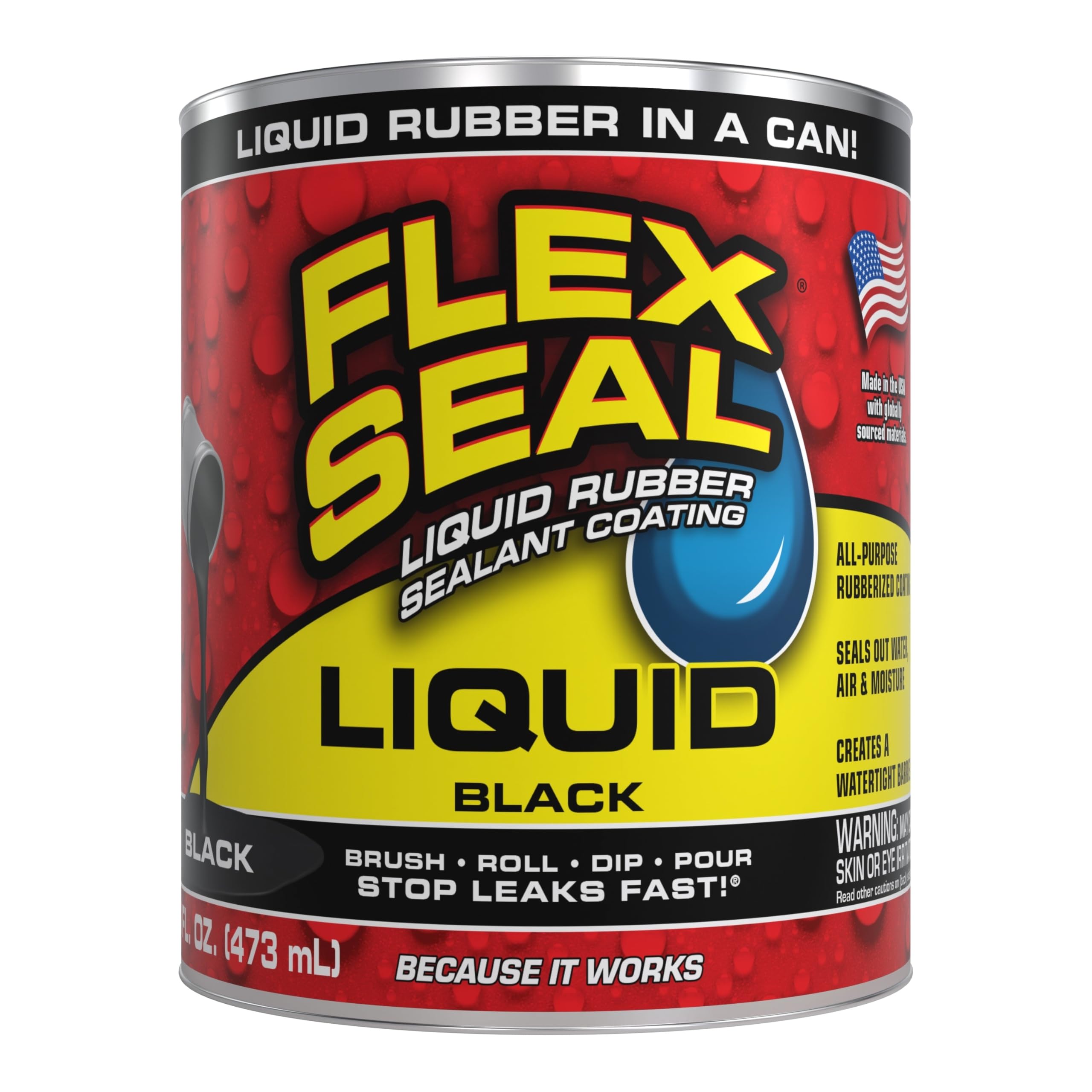 Flex Seal Liquid — Black (16 oz)