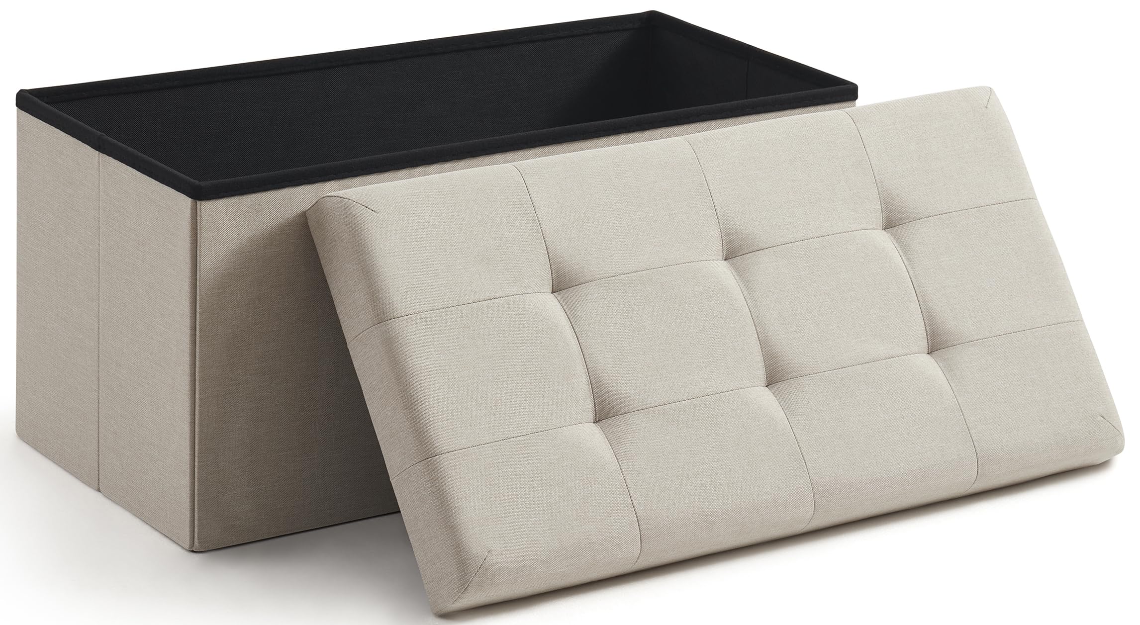 Ornavo Home 30in Folding Storage Ottoman