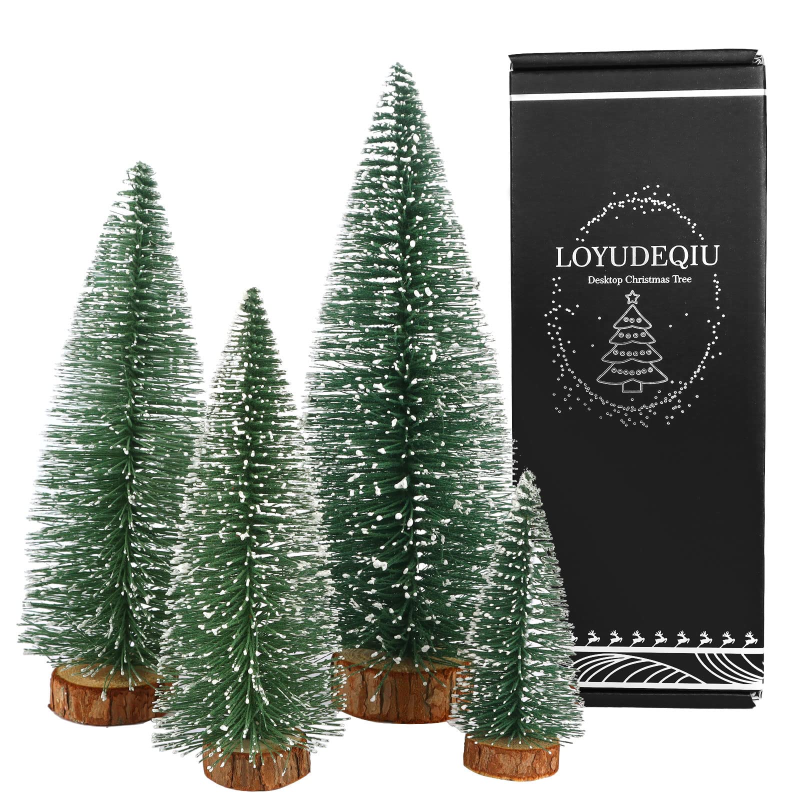 Miniature Pine Tabletop Trees (Set of 4)