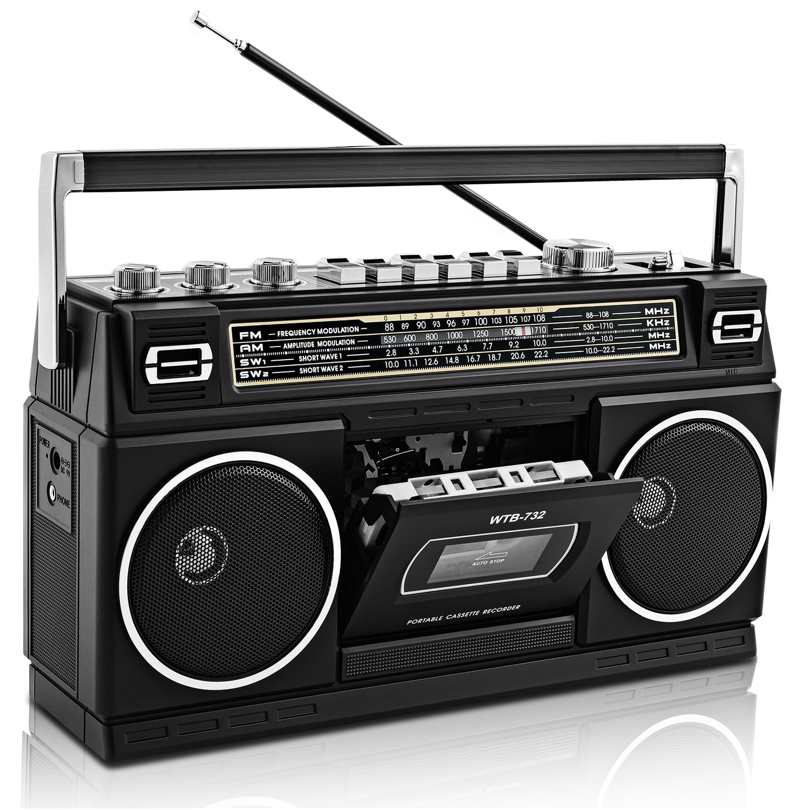Retro 80s Portable Boombox