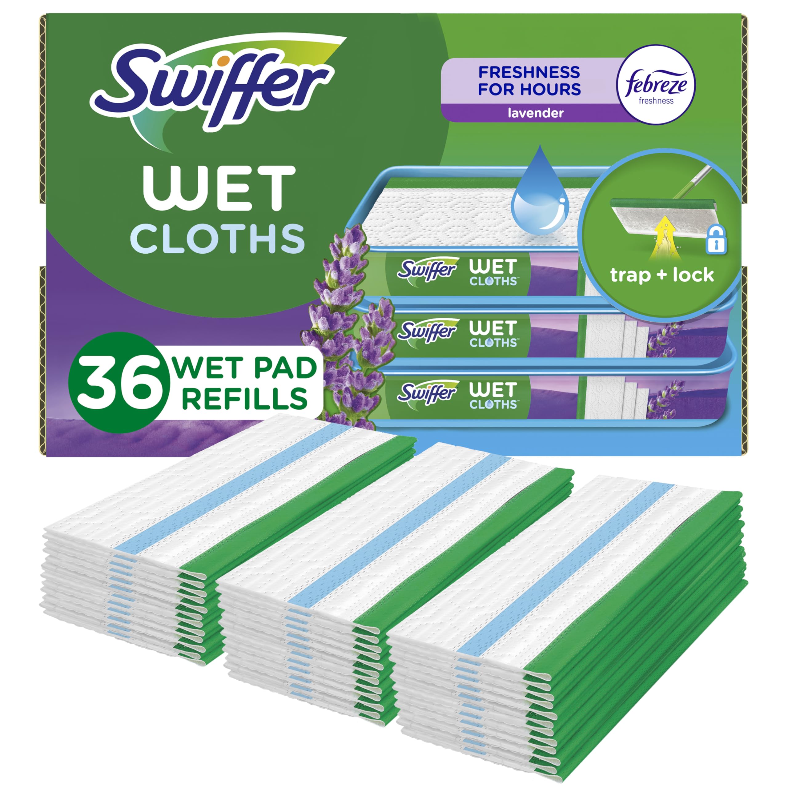 Swiffer Sweeper Wet Pads — Lavender