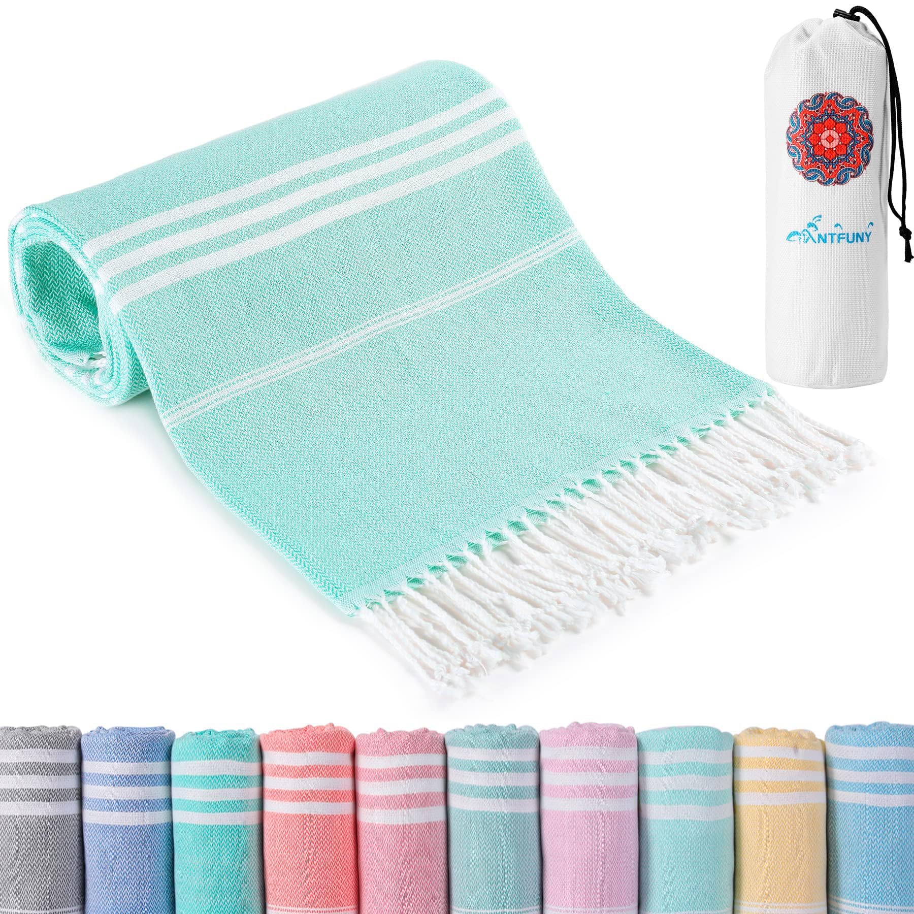 Antfuny Turkish Beach Towel