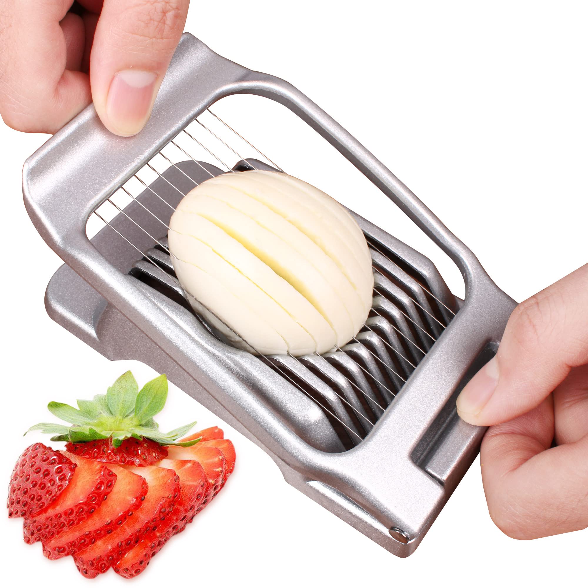 Aluminum Heavy‑Duty Egg Slicer