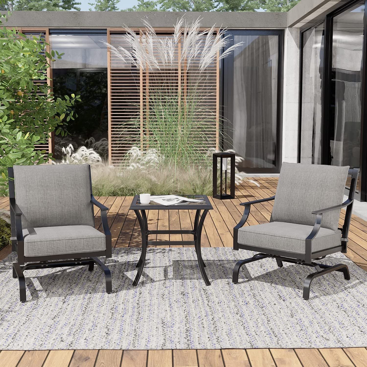 Grand Patio 3-Piece Glider Rocking Set