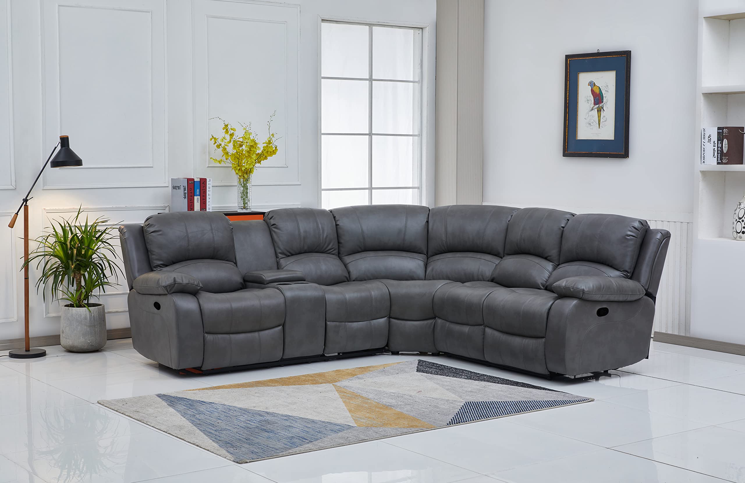 Betsy 3-Seat Reclining Sectional (Left Console)