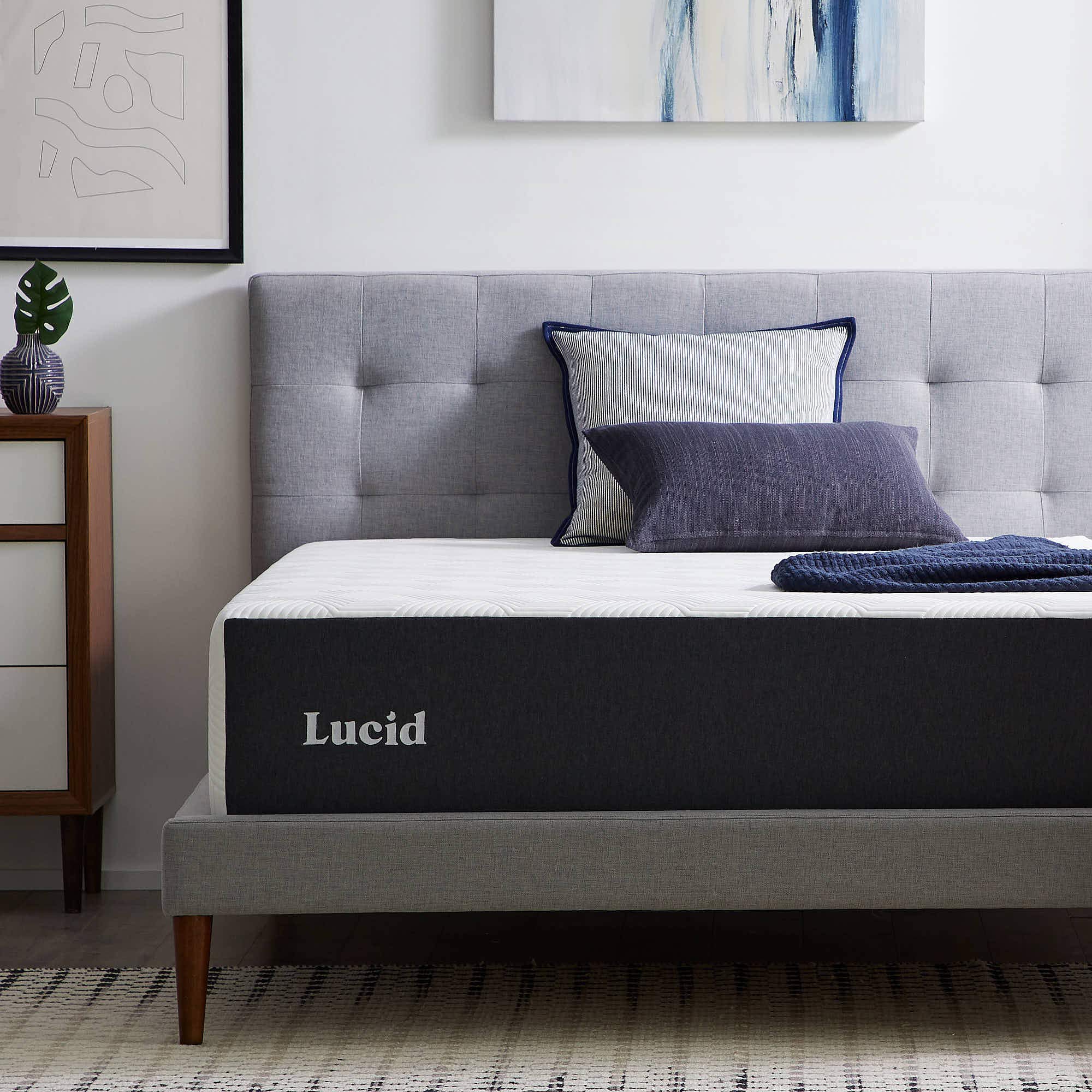 Lucid 14 Inch Memory Foam Mattress - Medium Firm Feel