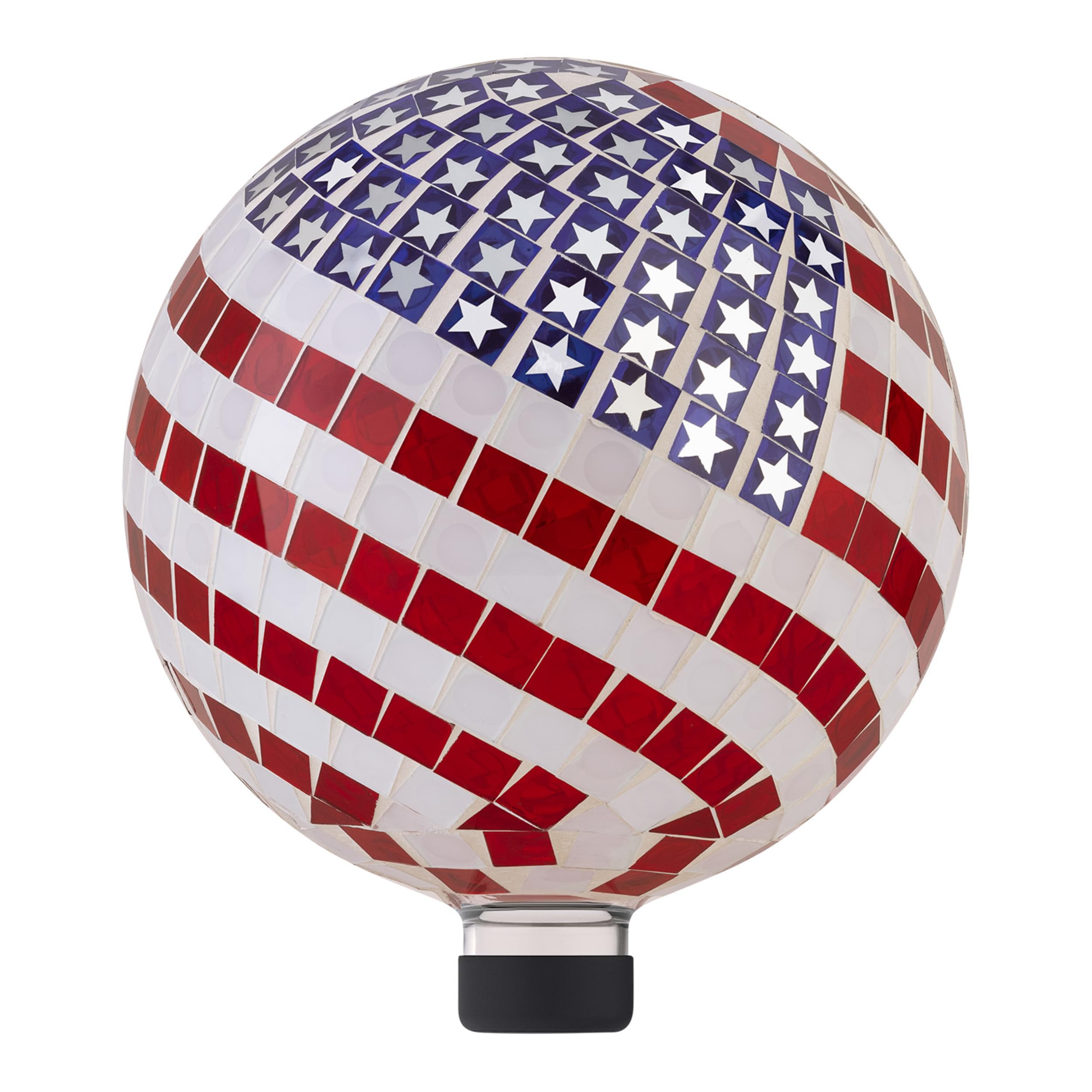 Alpine Patriotic Mosaic Gazing Globe